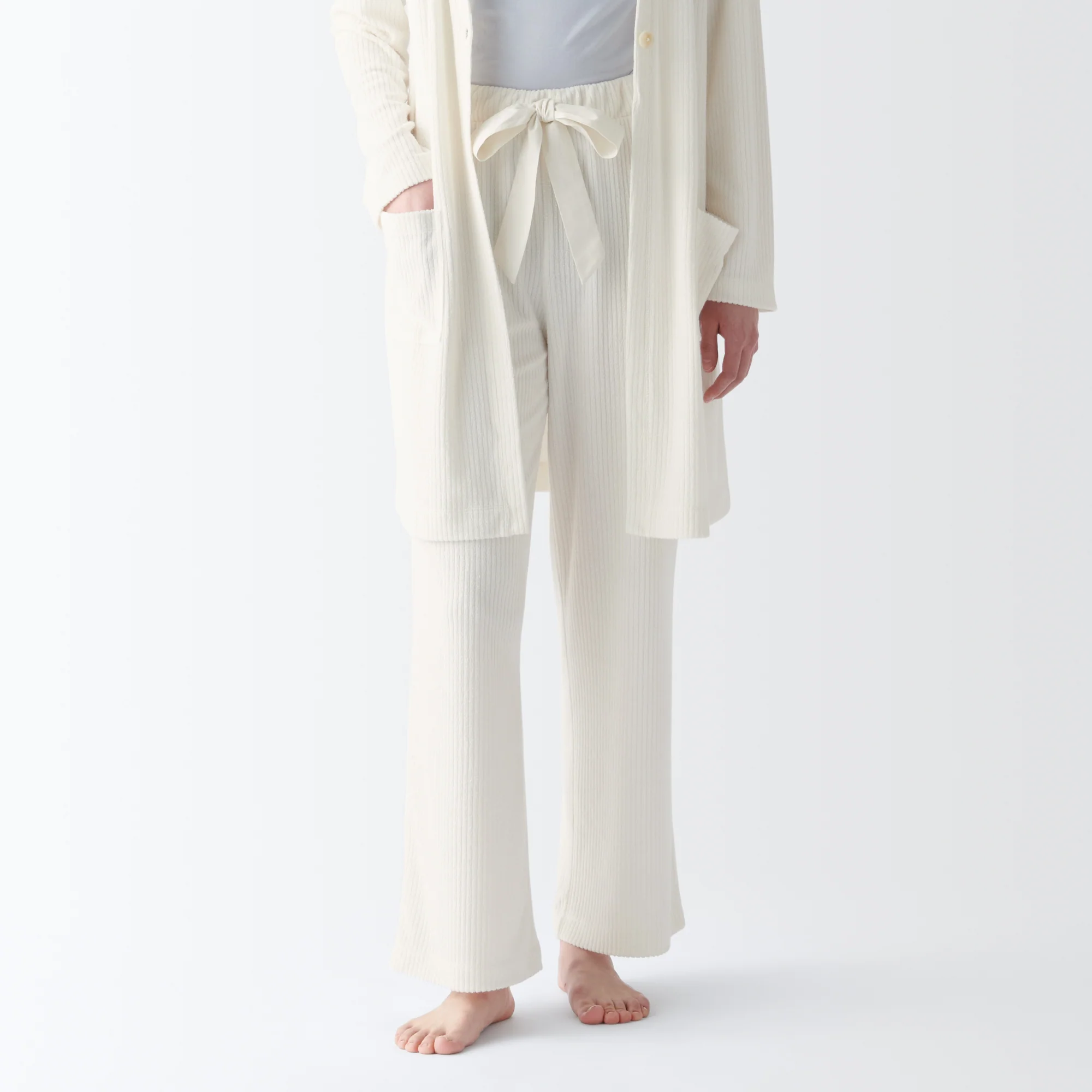 Women's Pile Ribbed Long Pants