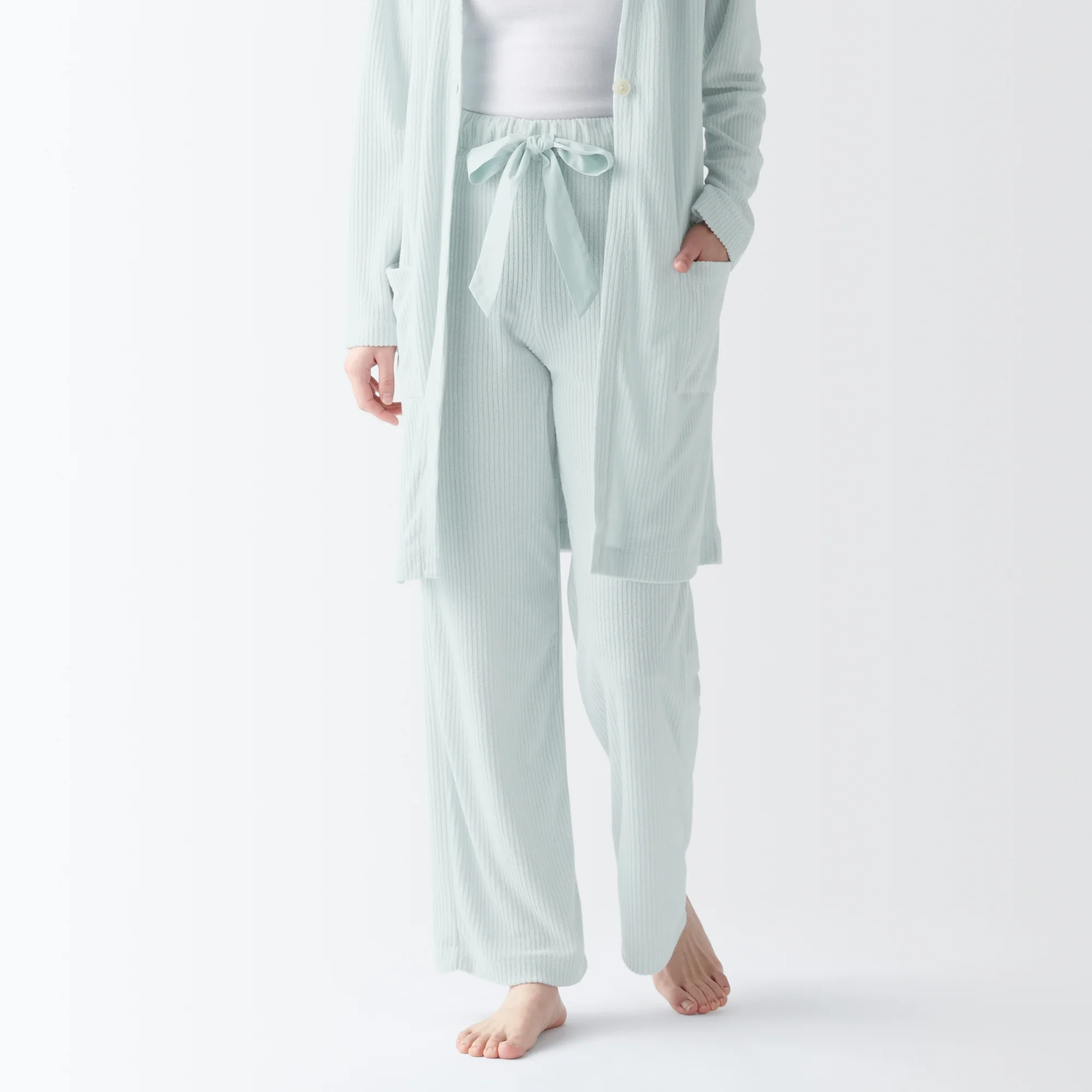 Women's Pile Ribbed Long Pants - Image 11