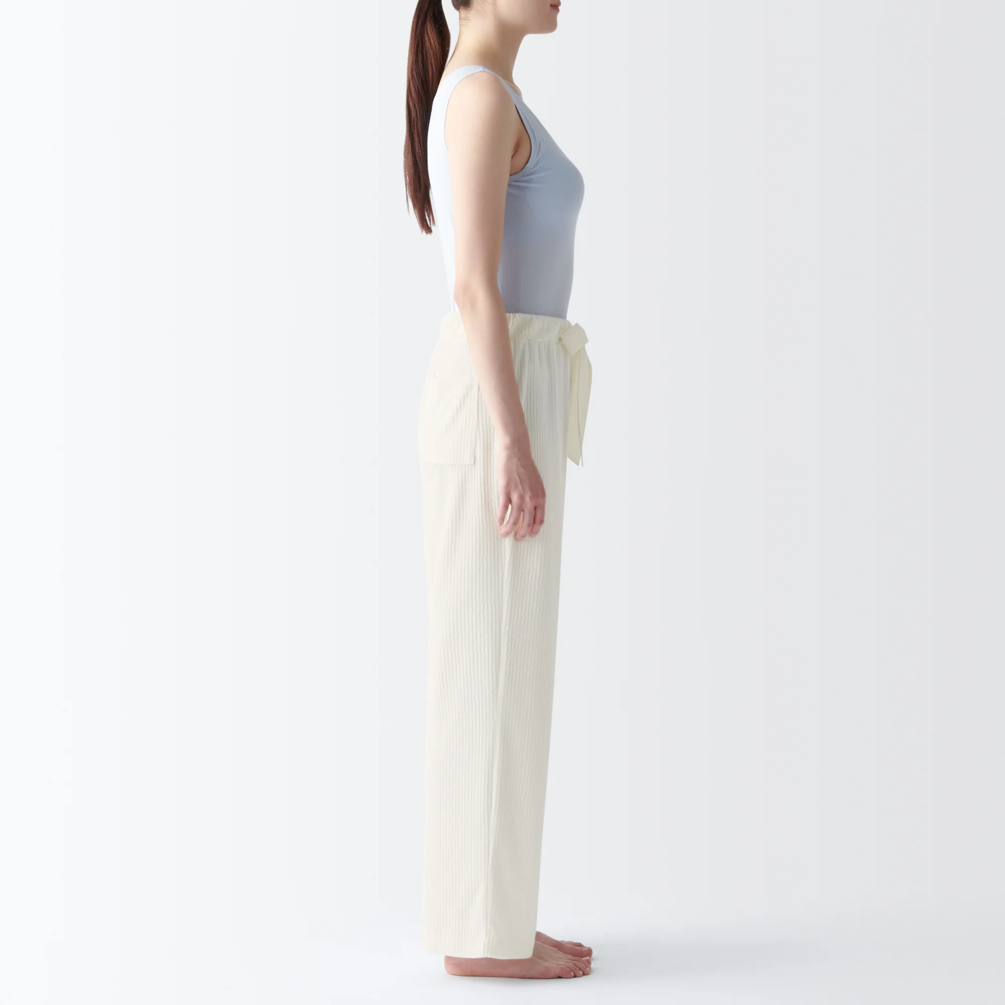 Women's Pile Ribbed Long Pants - Image 5
