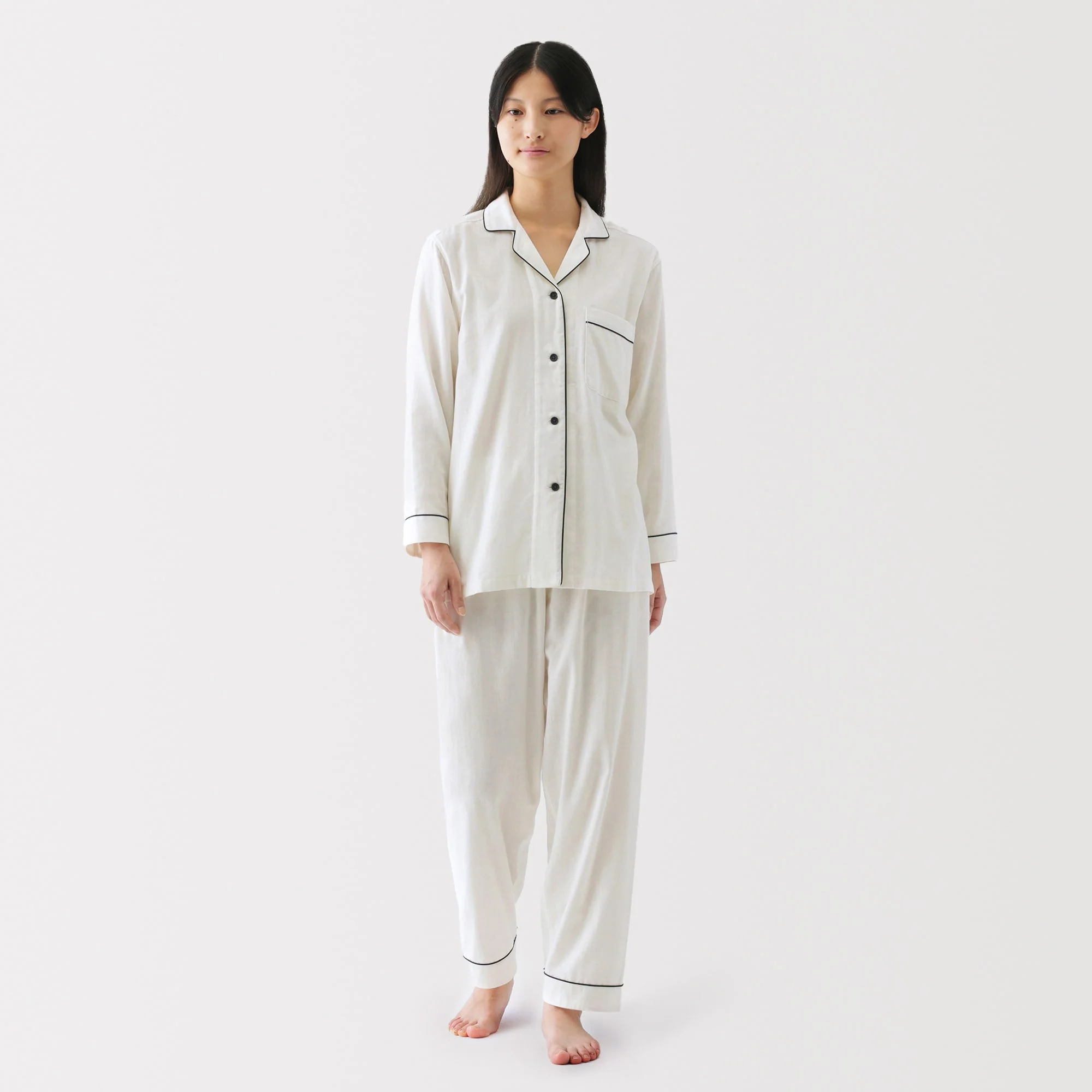 Women's Side Seamless Double Gauze Pajamas - Image 15