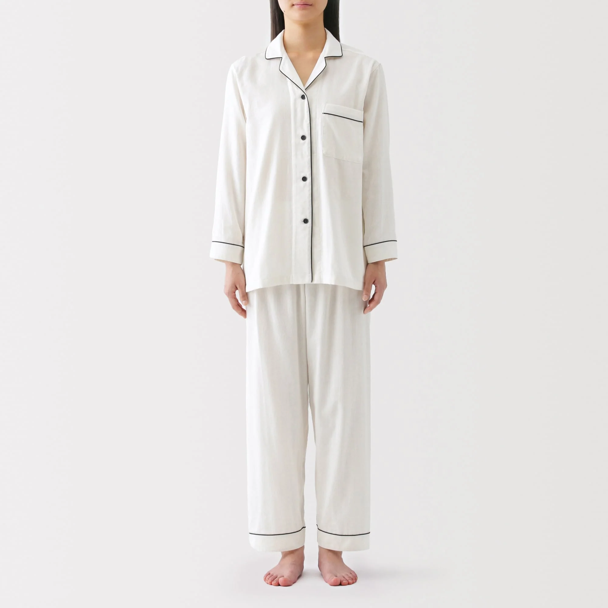Women's Side Seamless Double Gauze Pajamas - Image 16