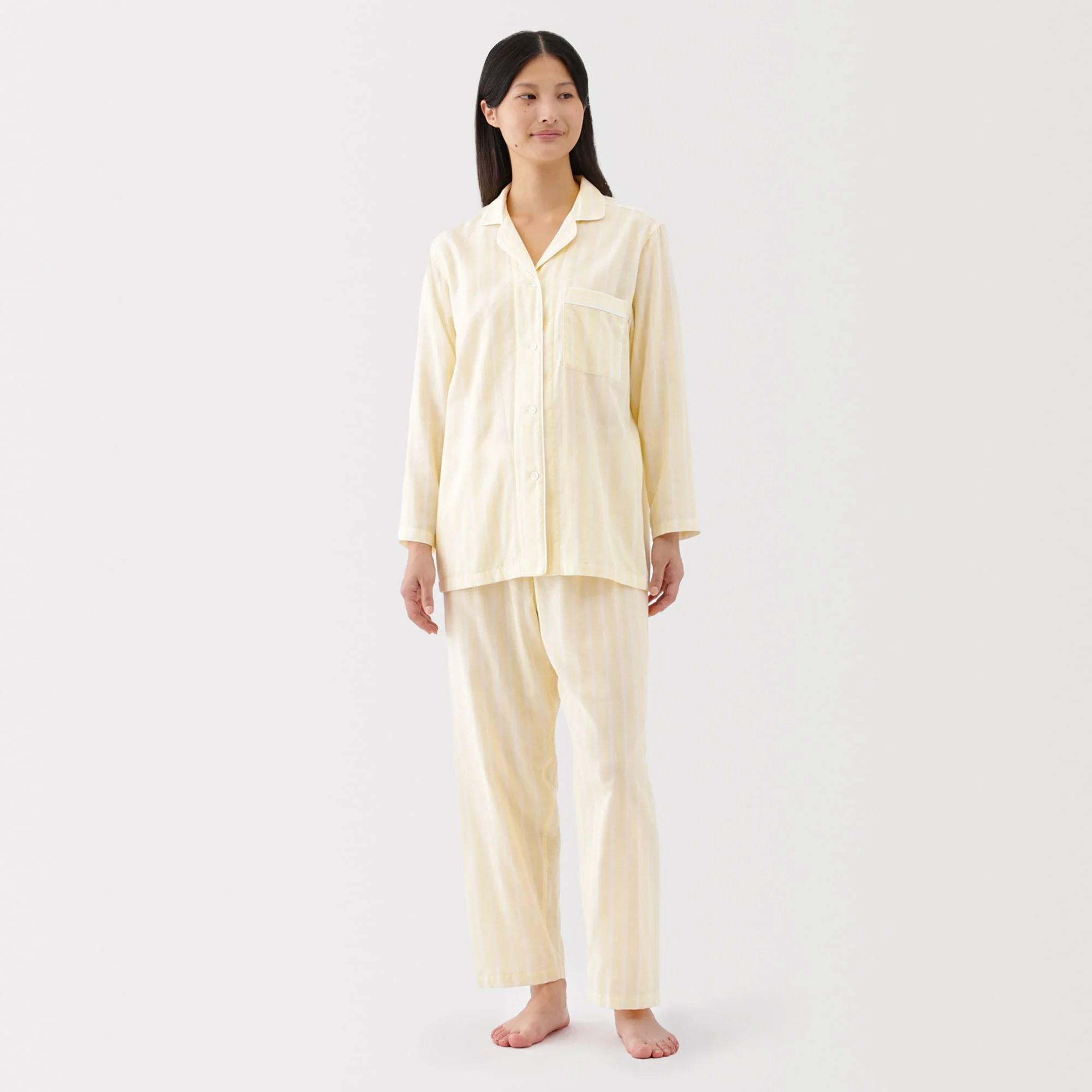 Women's Side Seamless Double Gauze Pajamas - Image 63