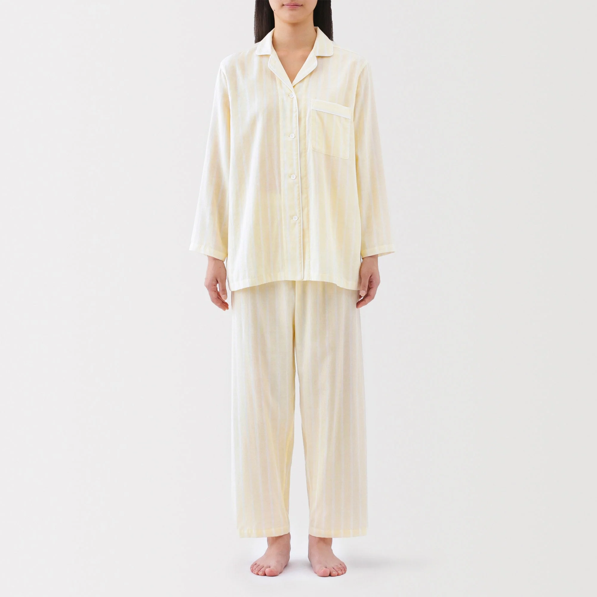 Women's Side Seamless Double Gauze Pajamas - Image 64