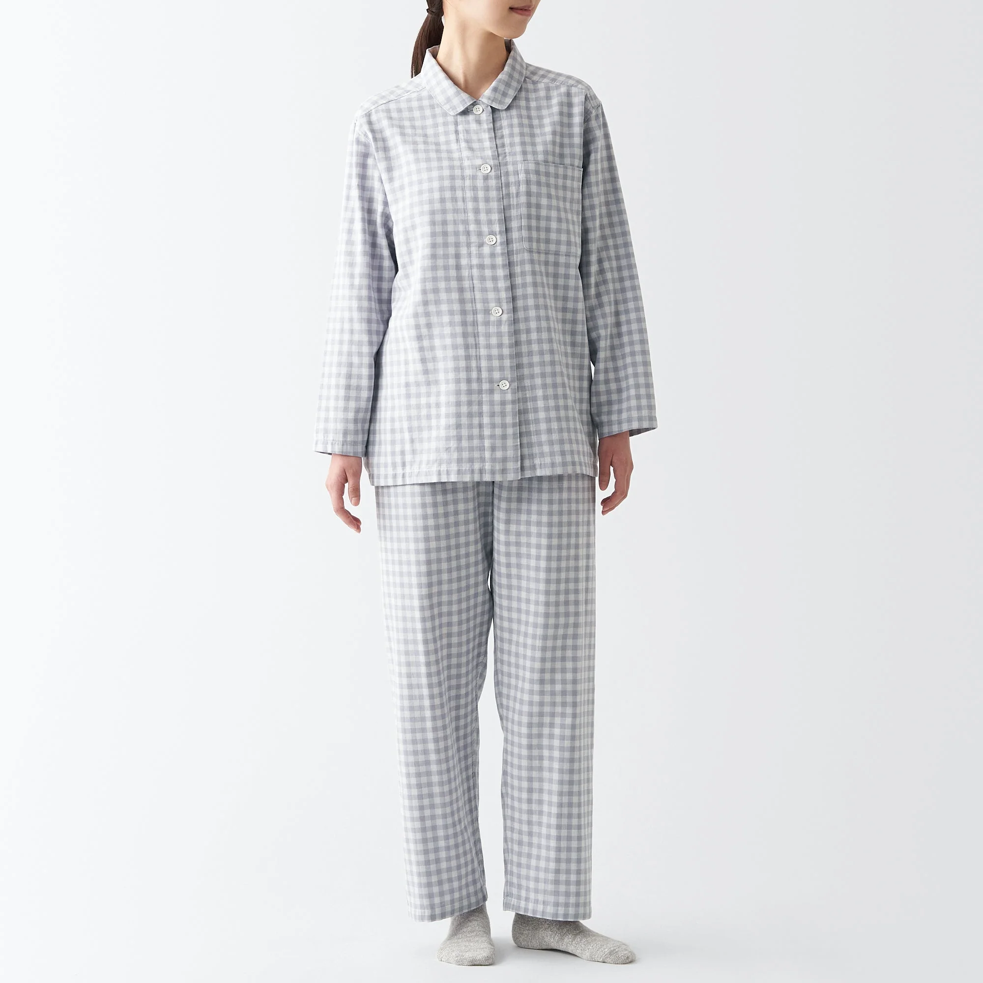 Women's Side Seamless Double Gauze Pajamas - Image 13