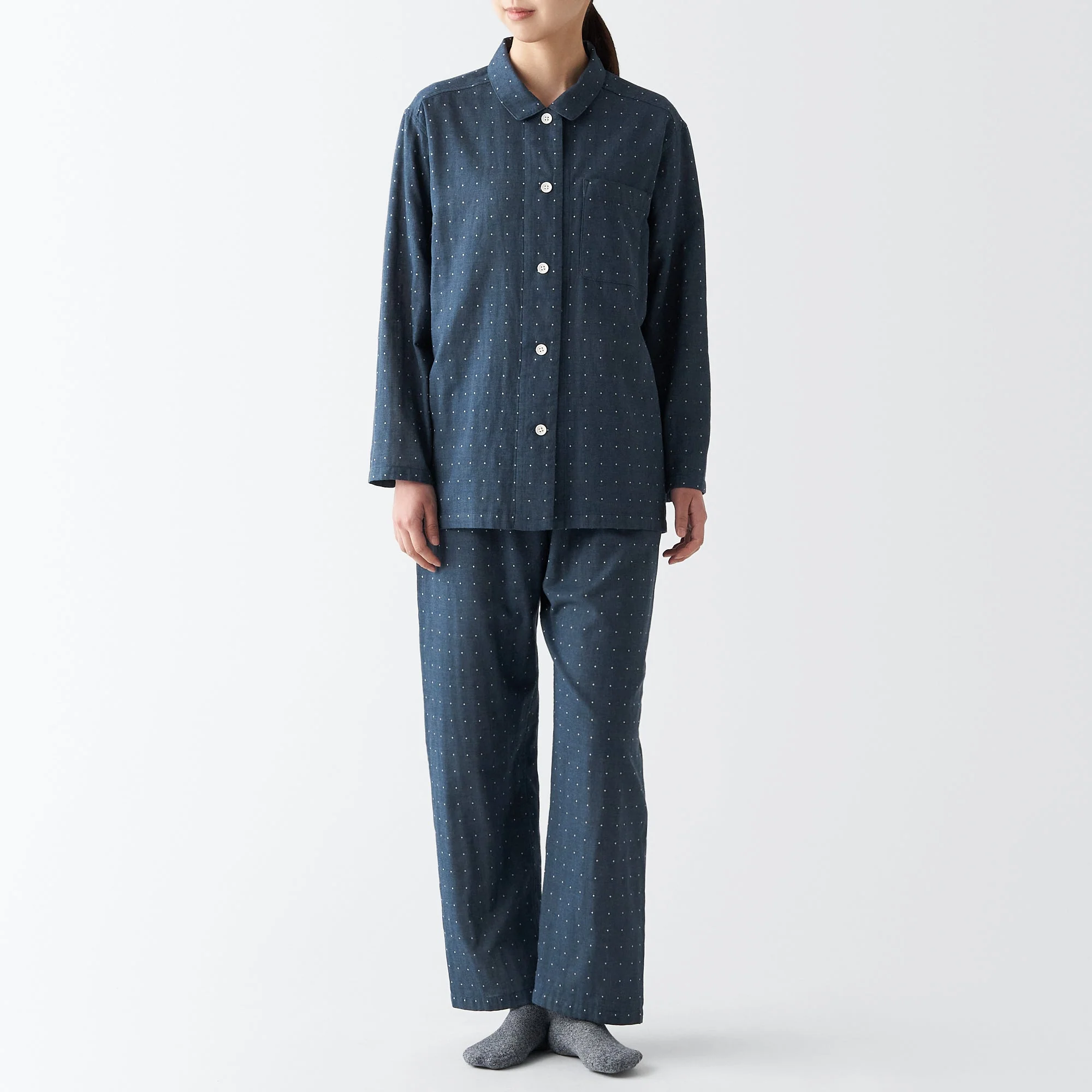 Women's Side Seamless Double Gauze Pajamas - Image 36