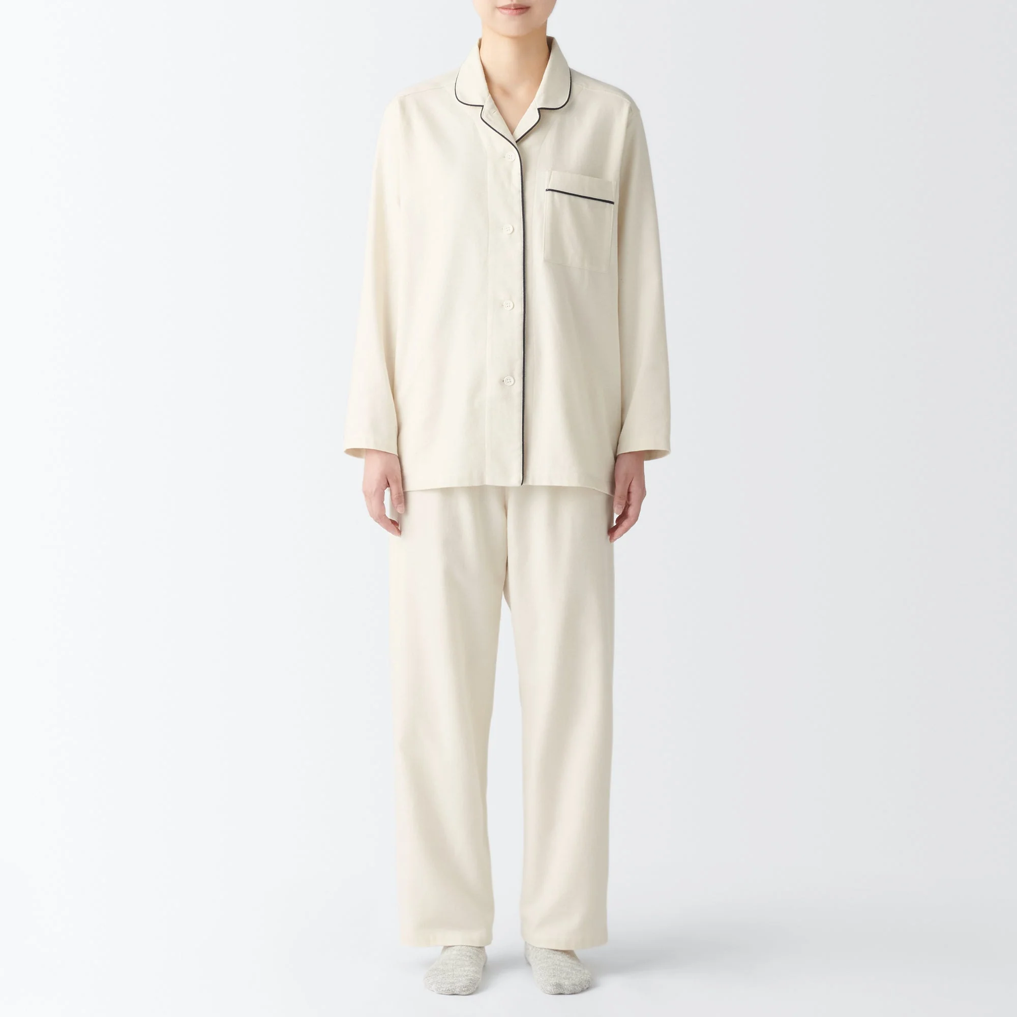 Women's Side Seamless Flannel Pajamas - Image 14