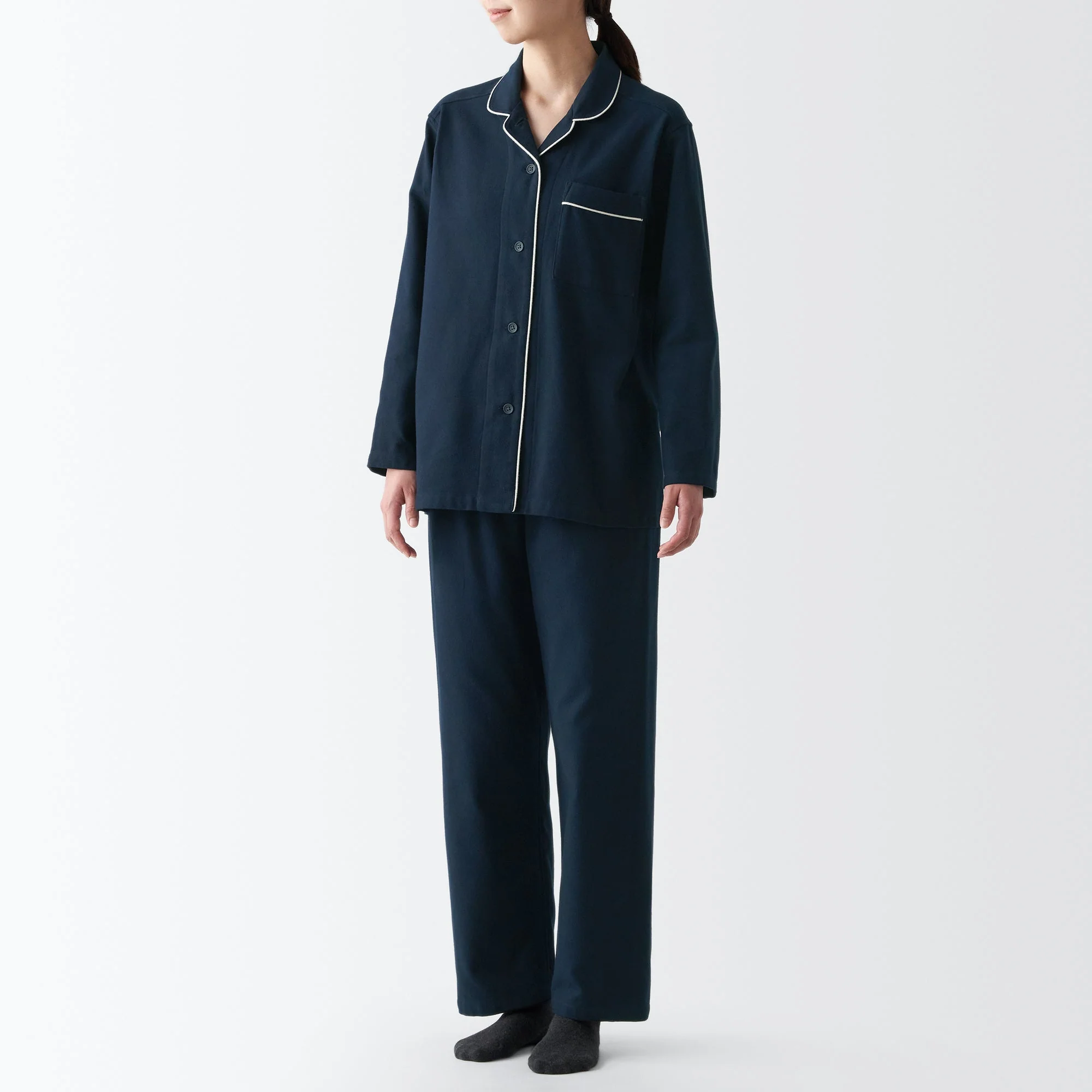 Women's Side Seamless Flannel Pajamas - Image 24