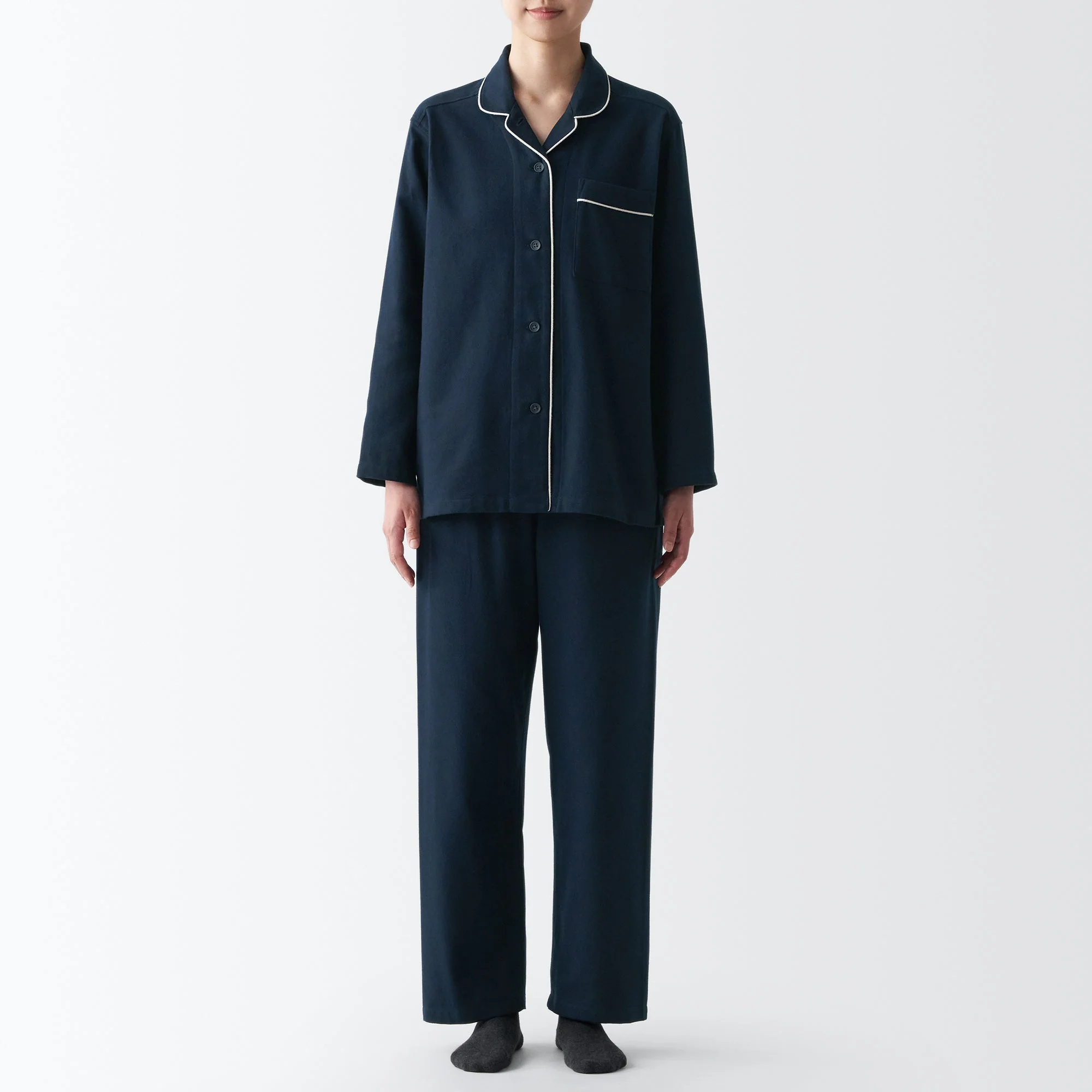 Women's Side Seamless Flannel Pajamas - Image 25