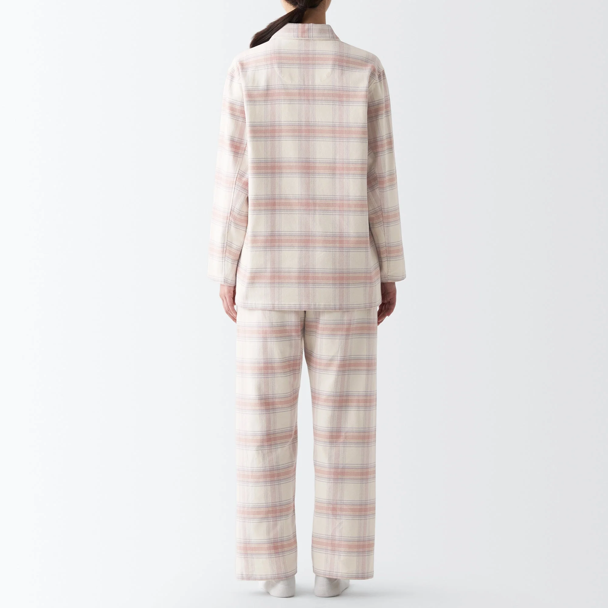 Women's Side Seamless Flannel Pajamas - Image 38