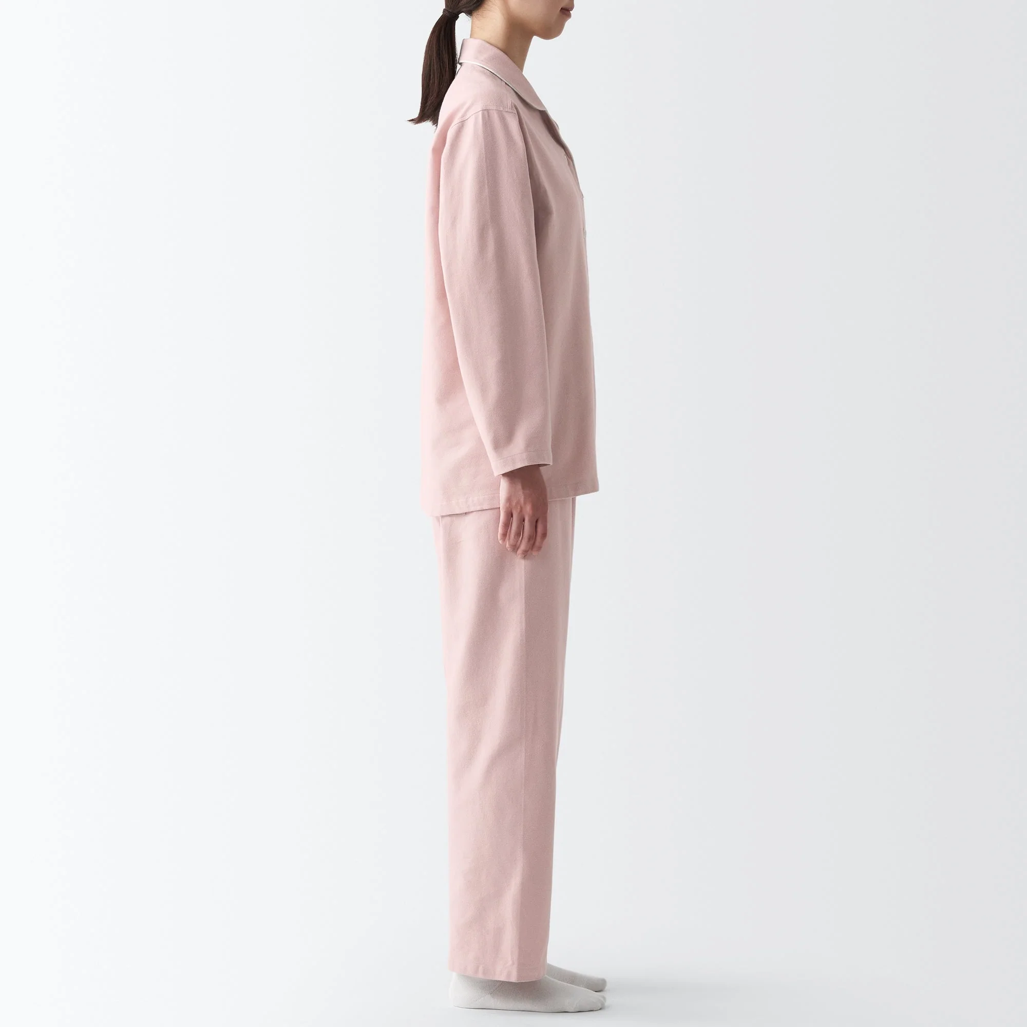 Women's Side Seamless Flannel Pajamas - Image 4