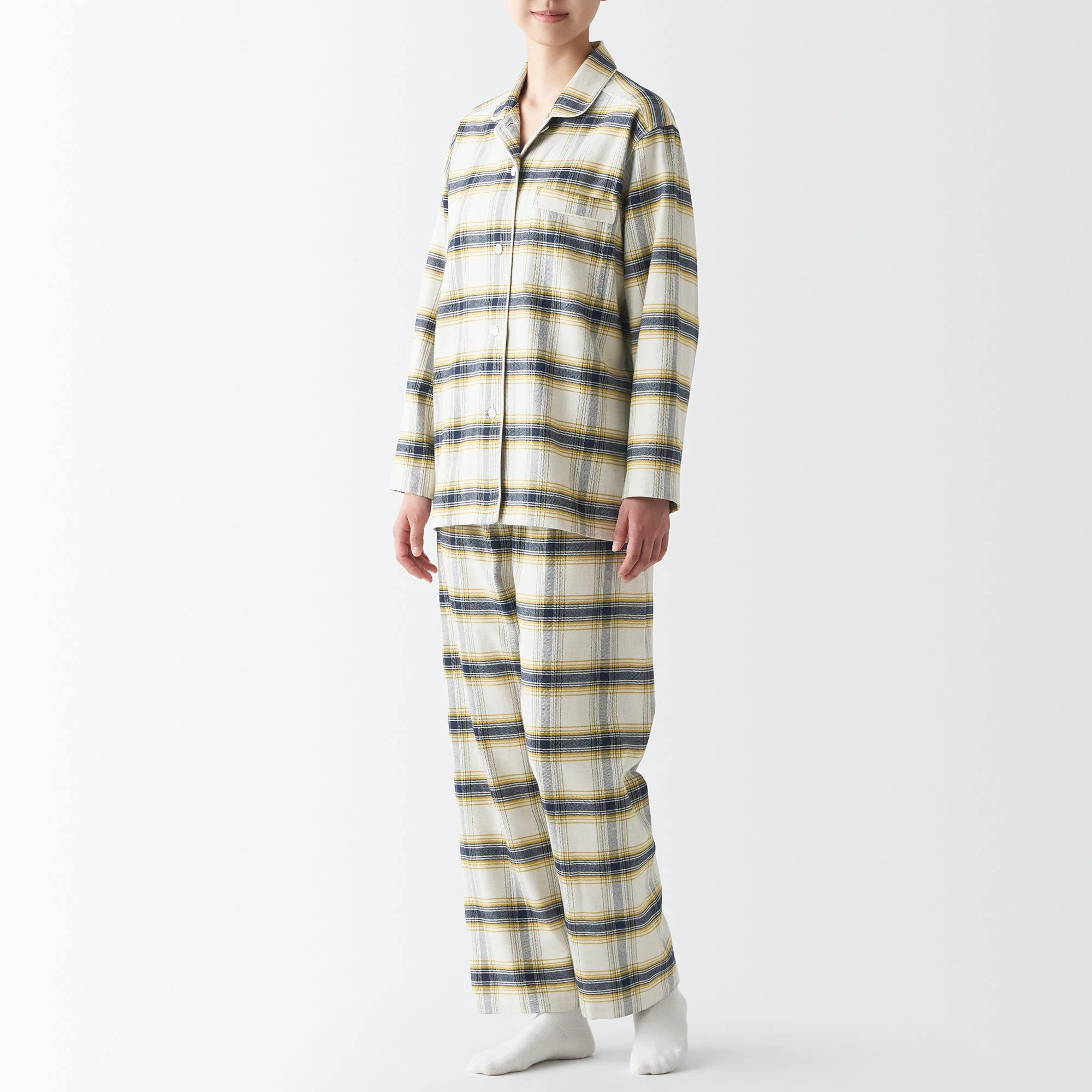 Women's Side Seamless Flannel Pajamas - Image 46