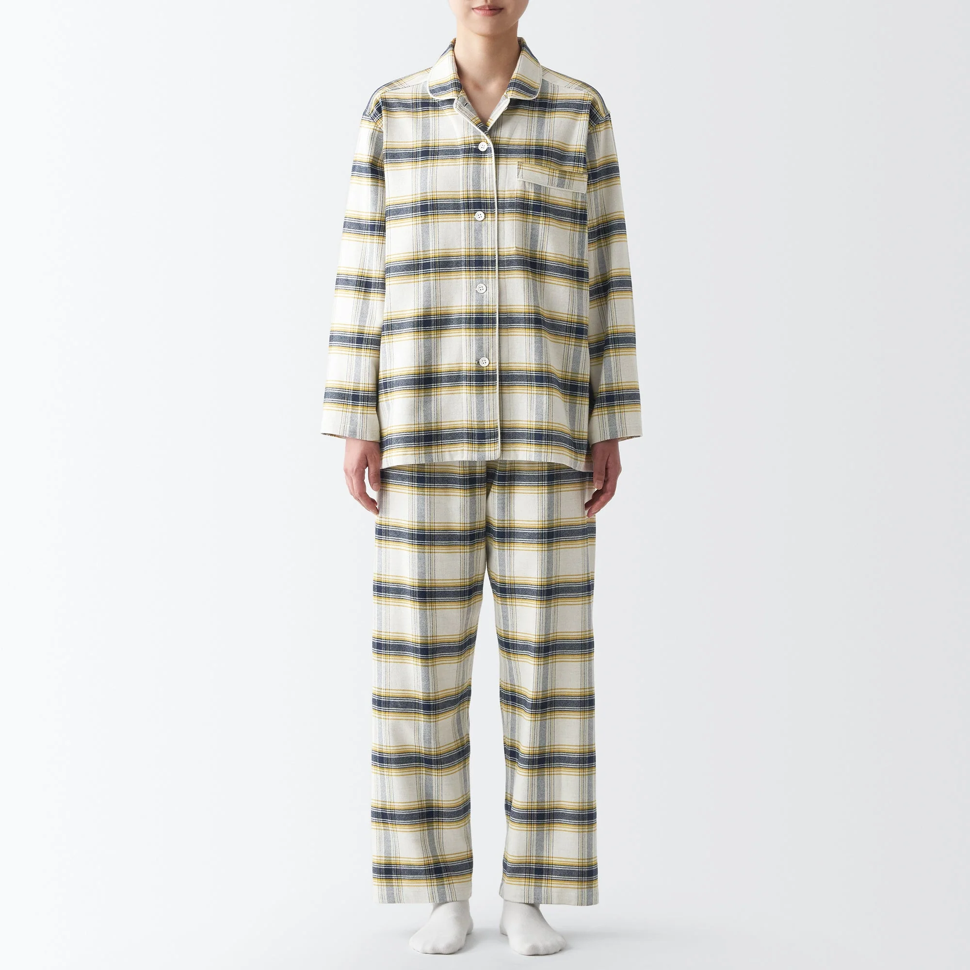 Women's Side Seamless Flannel Pajamas - Image 47