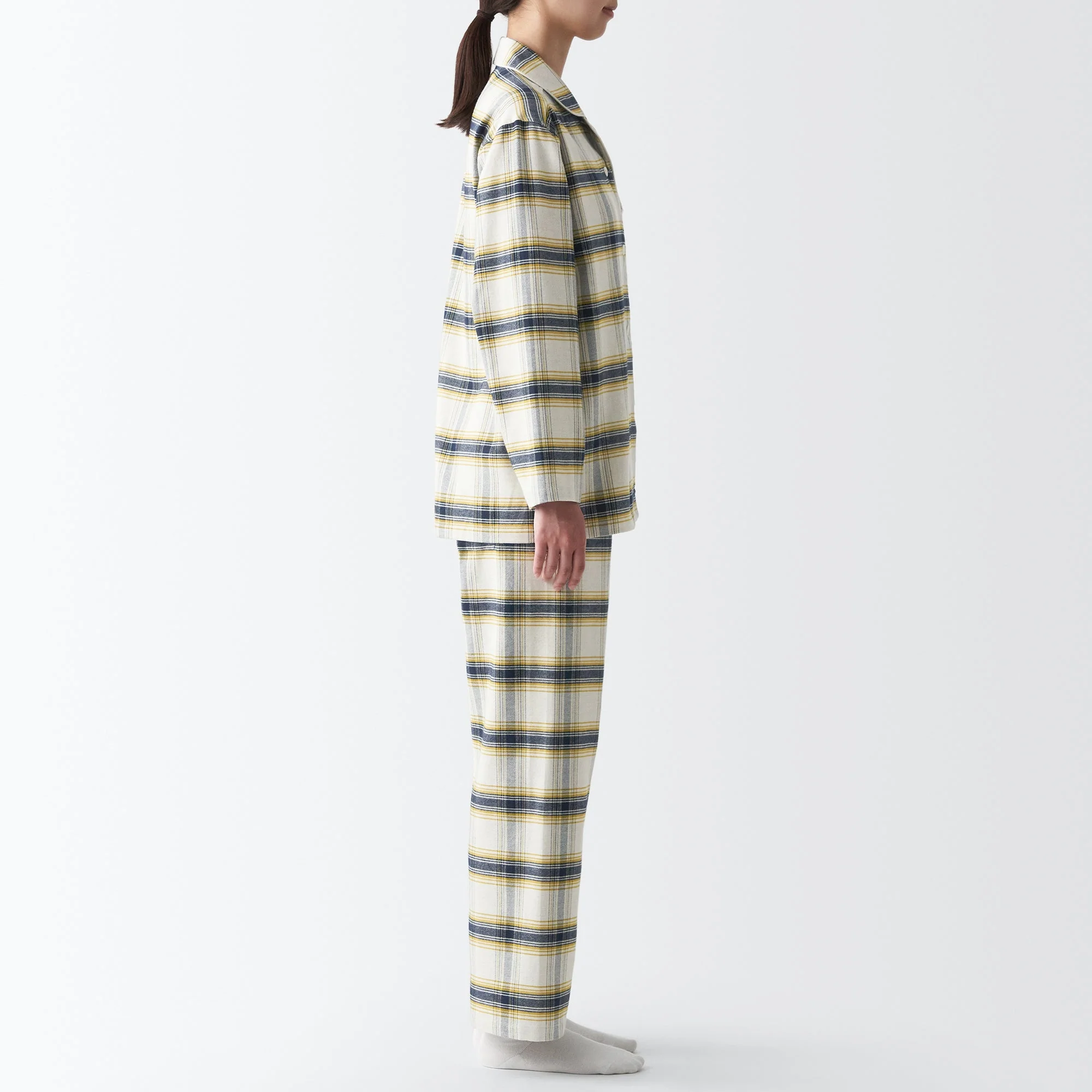 Women's Side Seamless Flannel Pajamas - Image 48