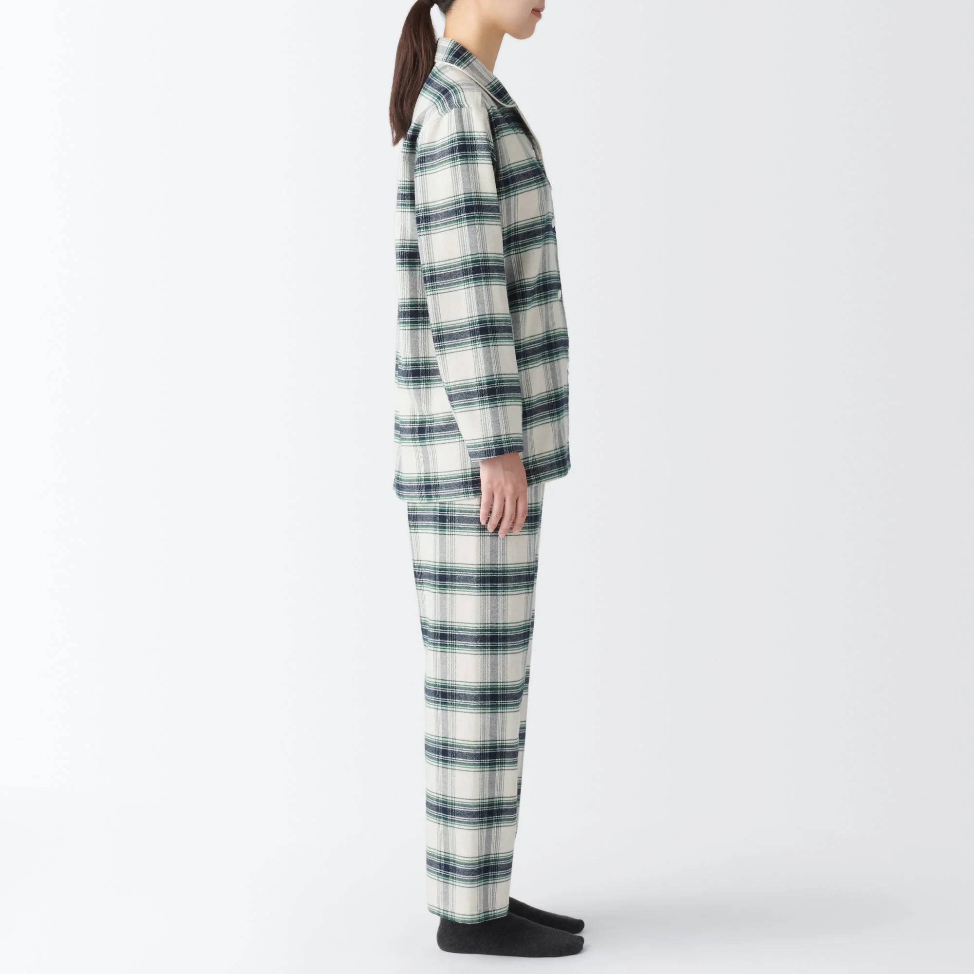 Women's Side Seamless Flannel Pajamas - Image 59