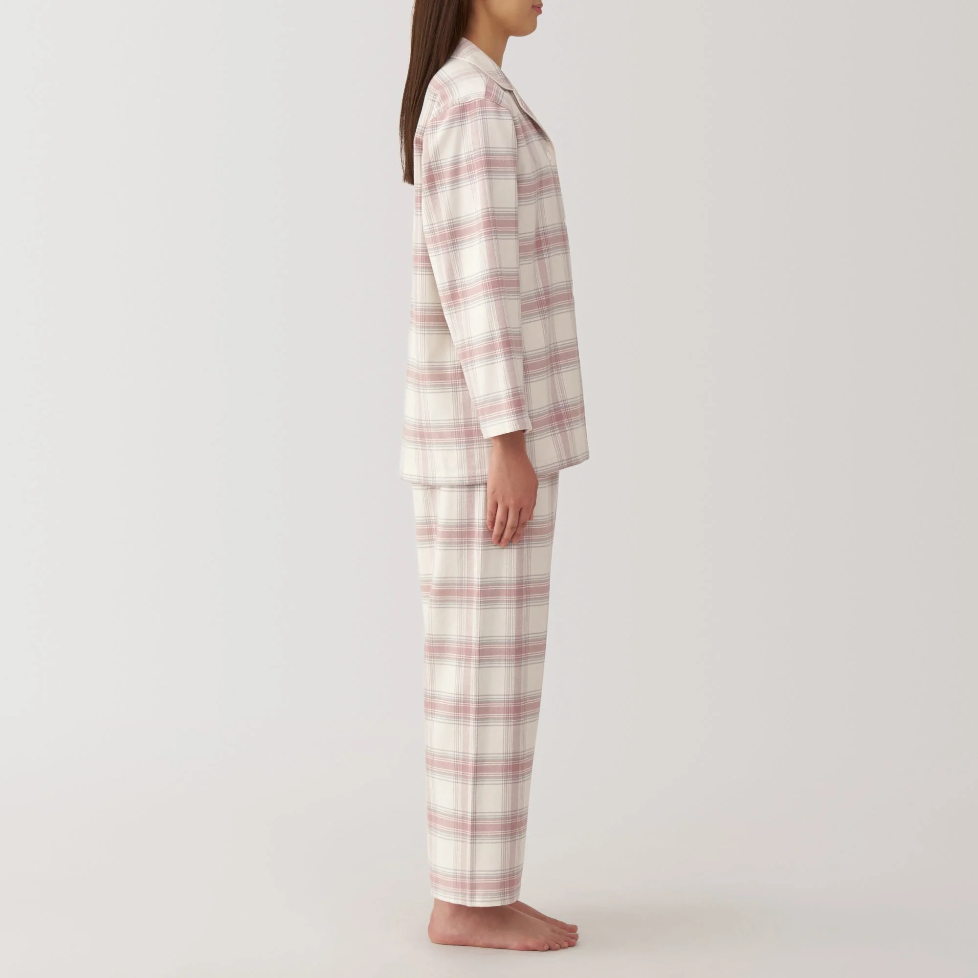 Women's Side Seamless Flannel Pajamas - Image 38