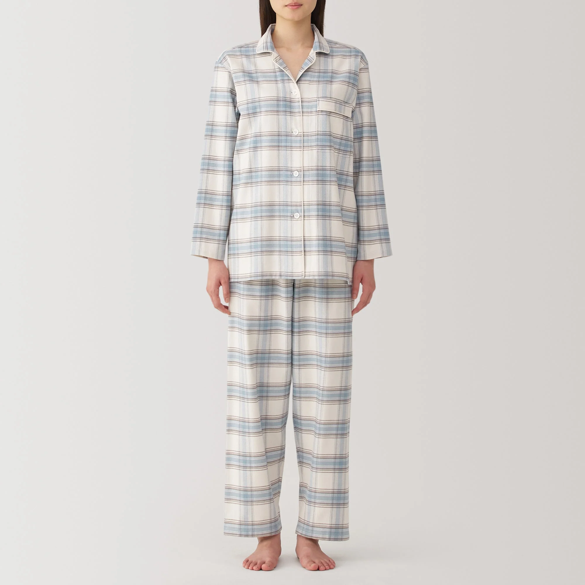 Women's Side Seamless Flannel Pajamas - Image 4