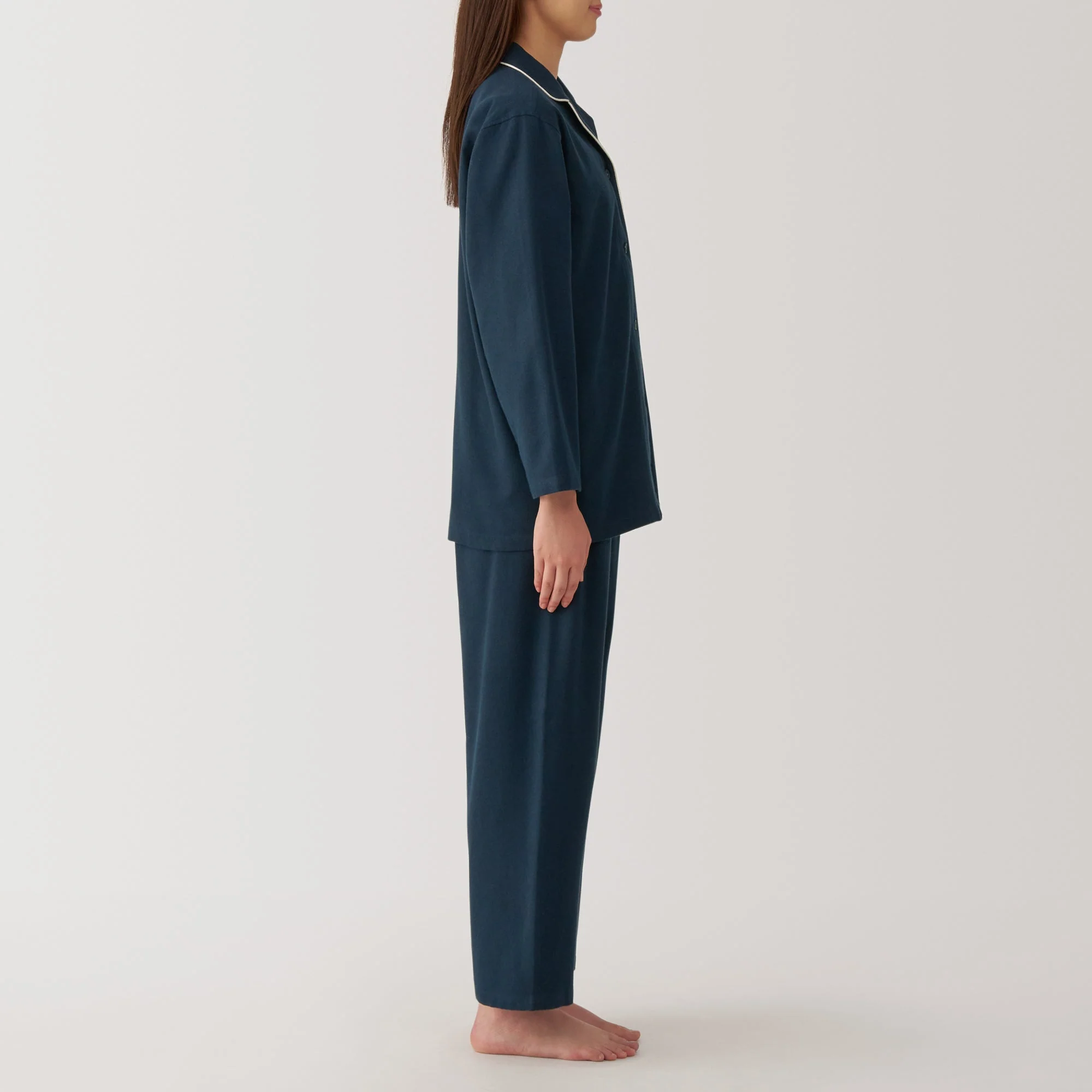 Women's Side Seamless Flannel Pajamas - Image 49