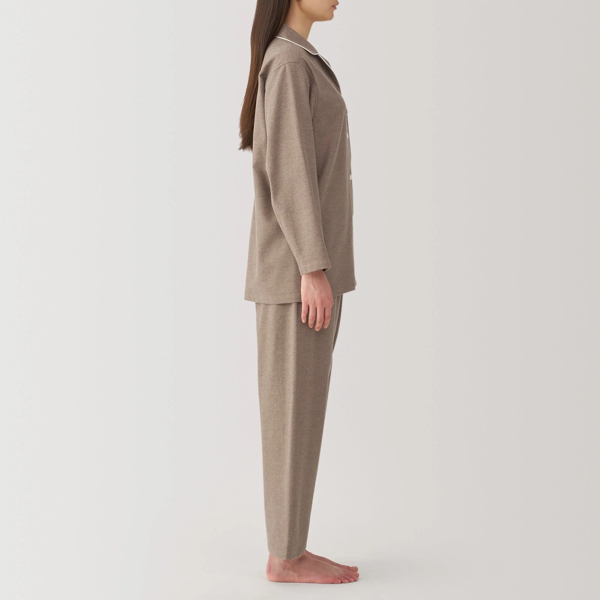 Women's Side Seamless Flannel Pajamas - Image 60