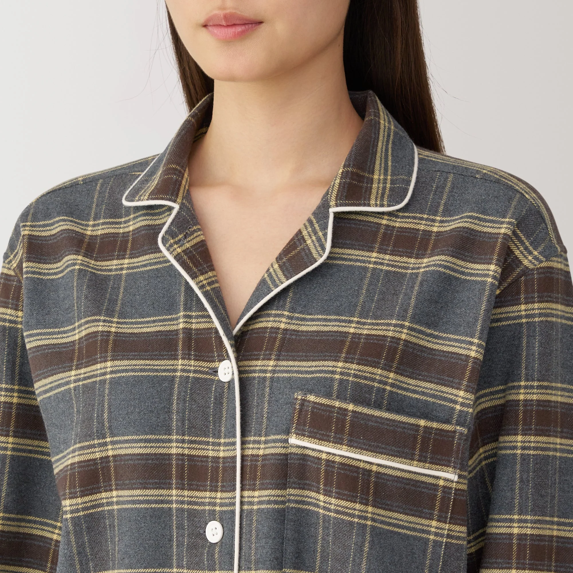 Women's Side Seamless Flannel Pajamas - Image 73