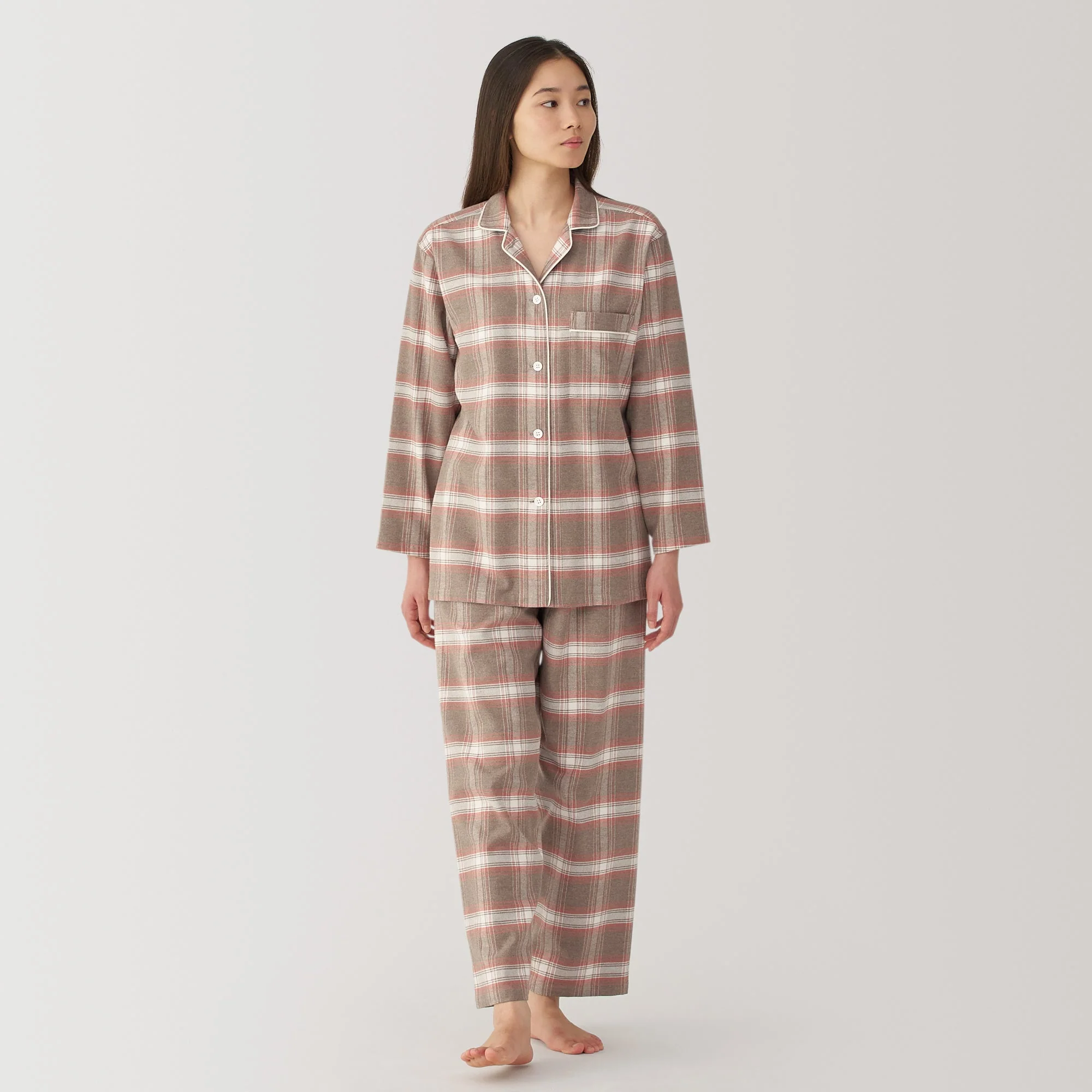 Women's Side Seamless Flannel Pajamas - Image 80