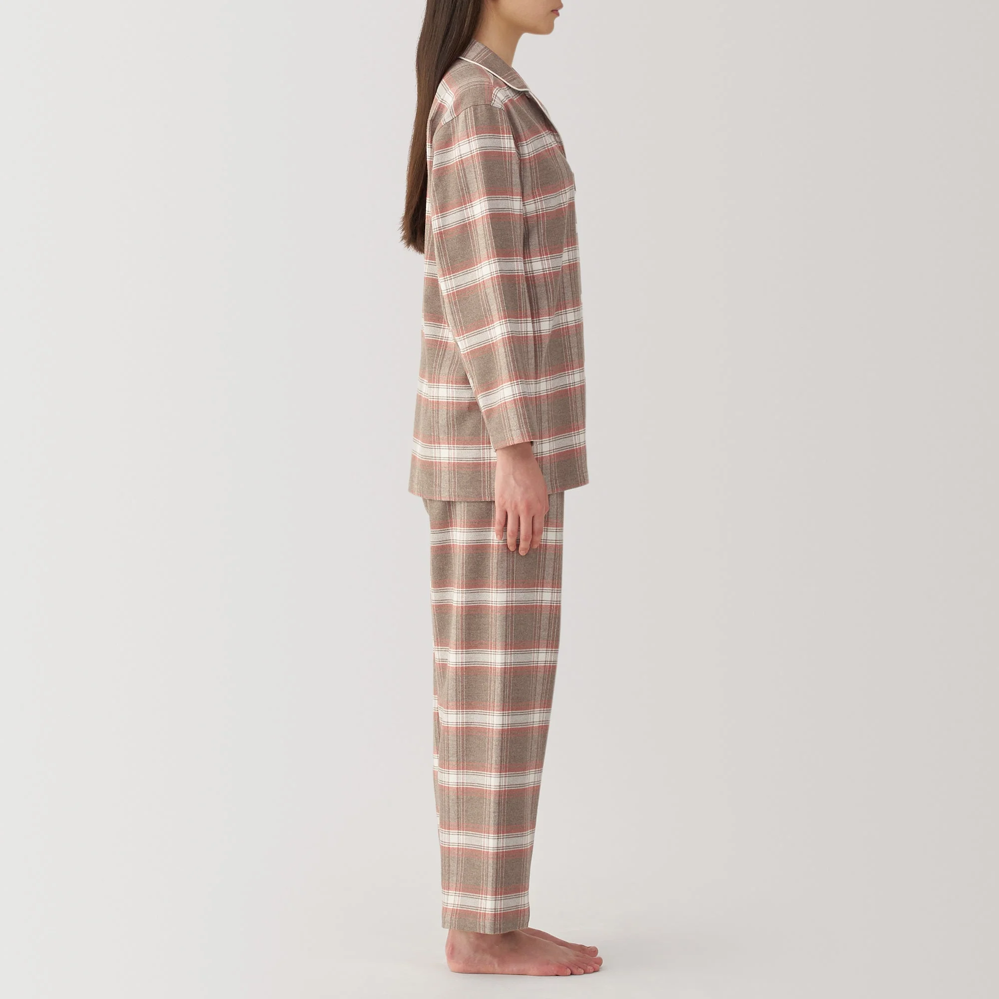 Women's Side Seamless Flannel Pajamas - Image 82