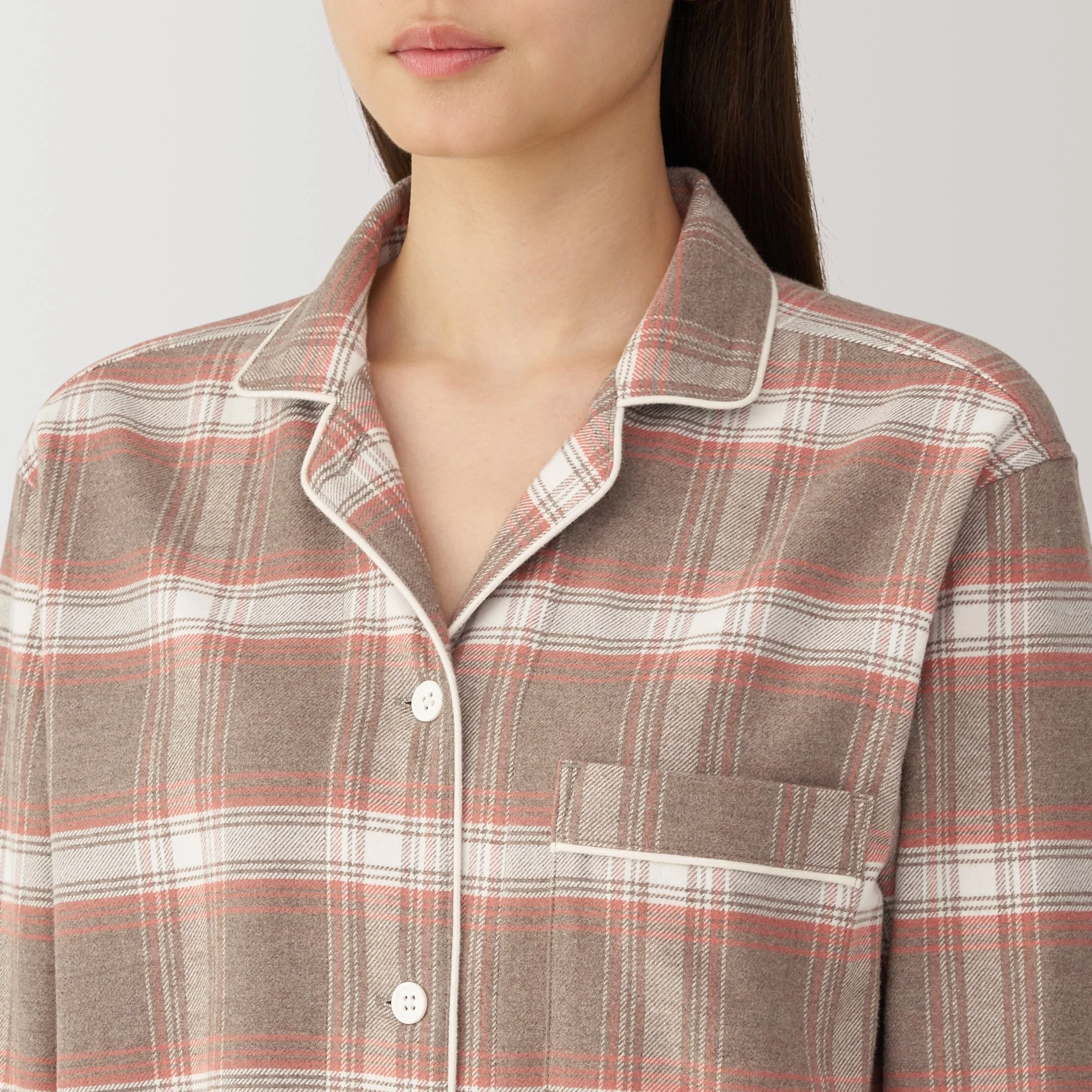 Women's Side Seamless Flannel Pajamas - Image 84