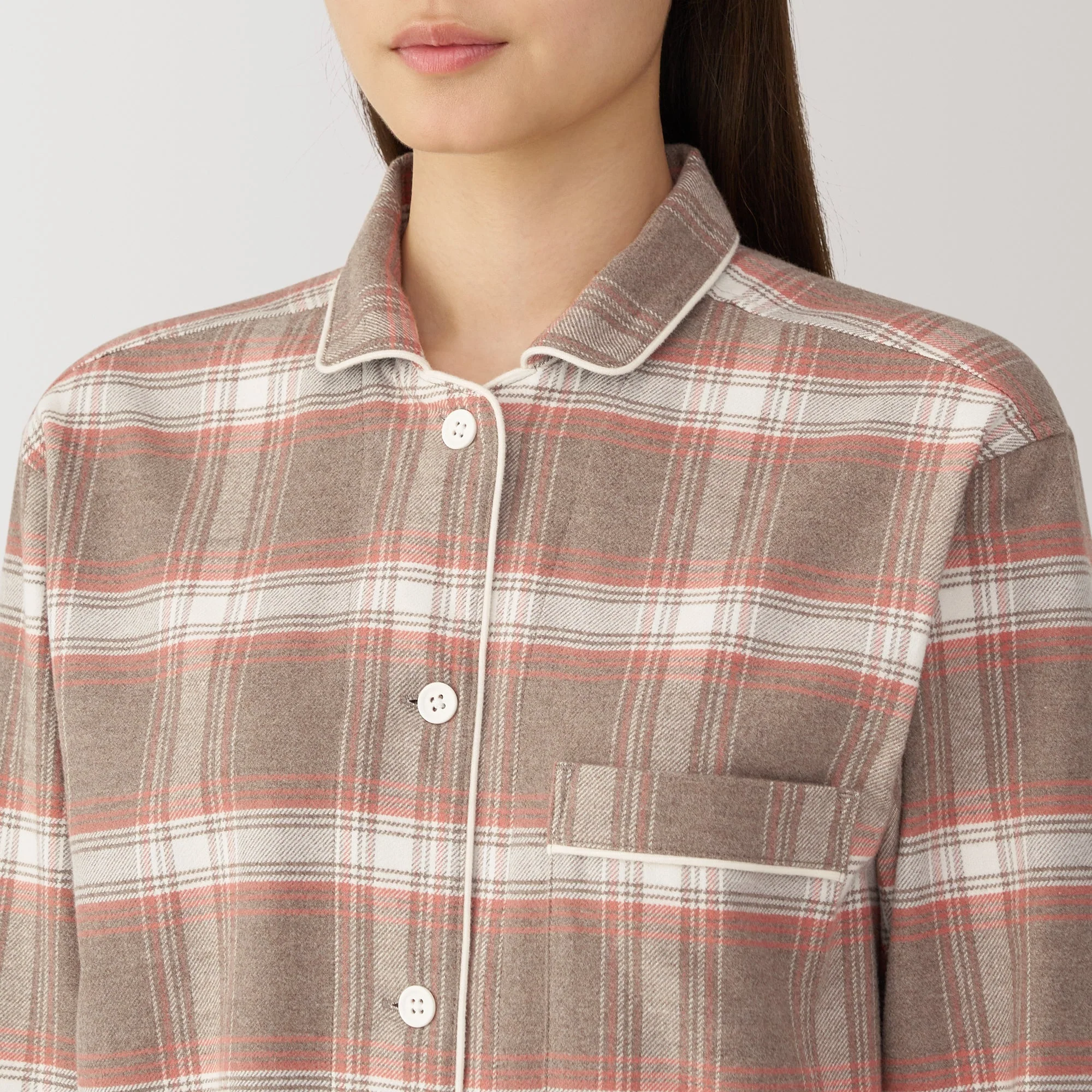Women's Side Seamless Flannel Pajamas - Image 85