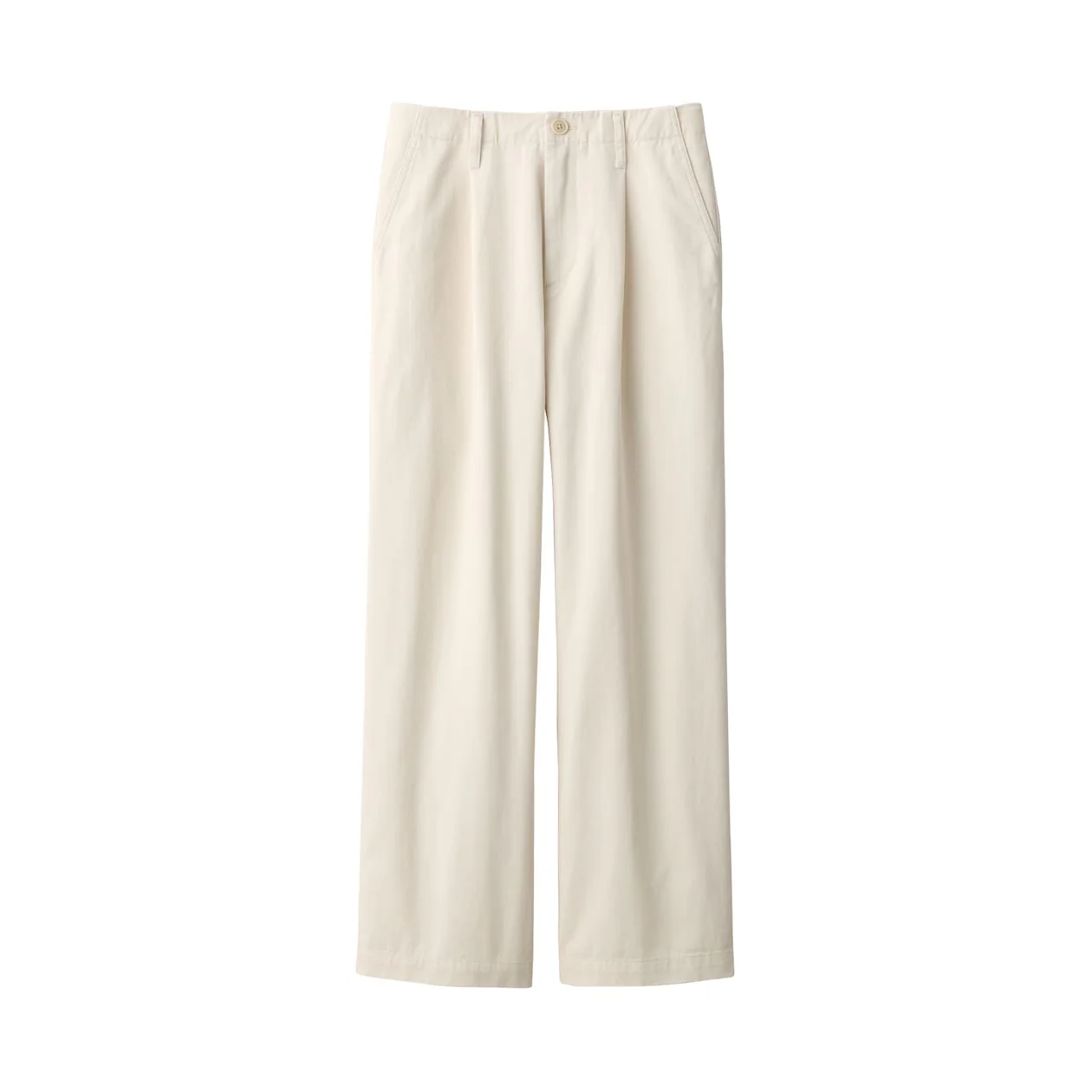 Women's Slub Yarn Chino Darted Wide Pants - Image 11