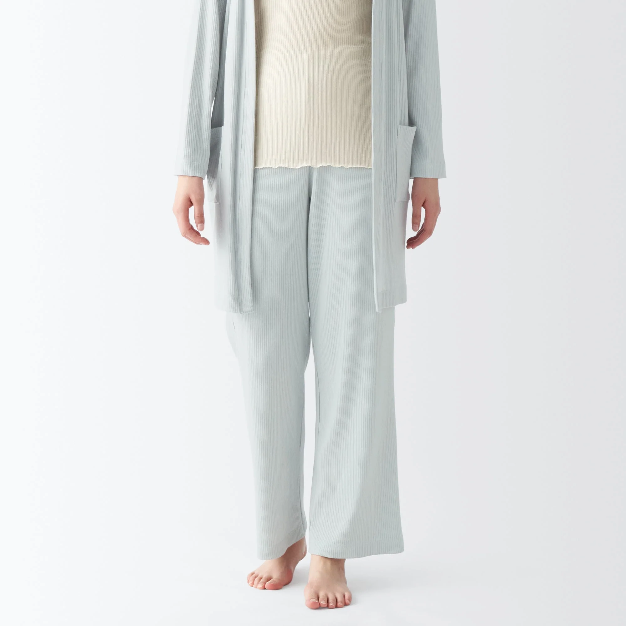 Women's Smooth Ribbed Long Pants - Image 11