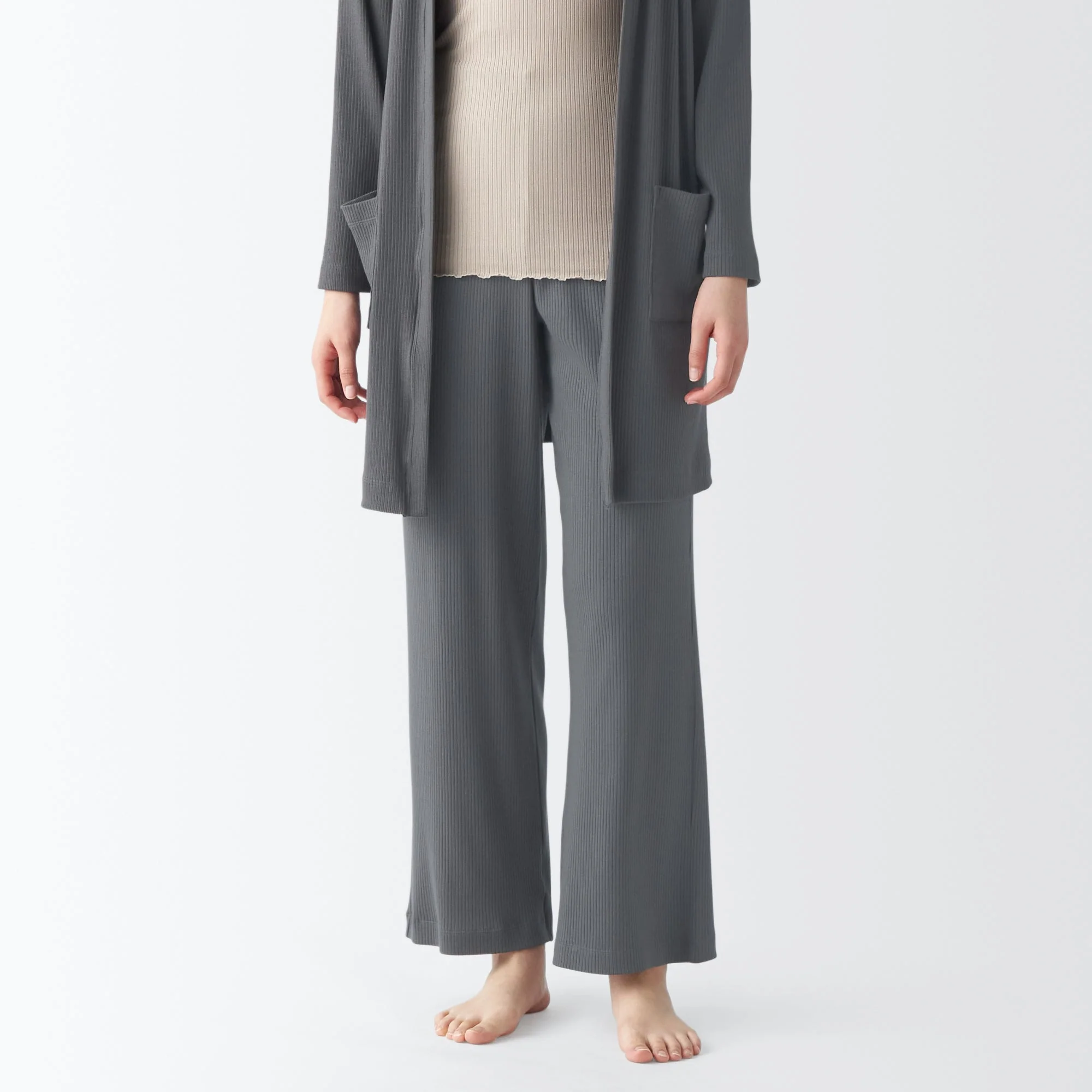 Women's Smooth Ribbed Long Pants - Image 19