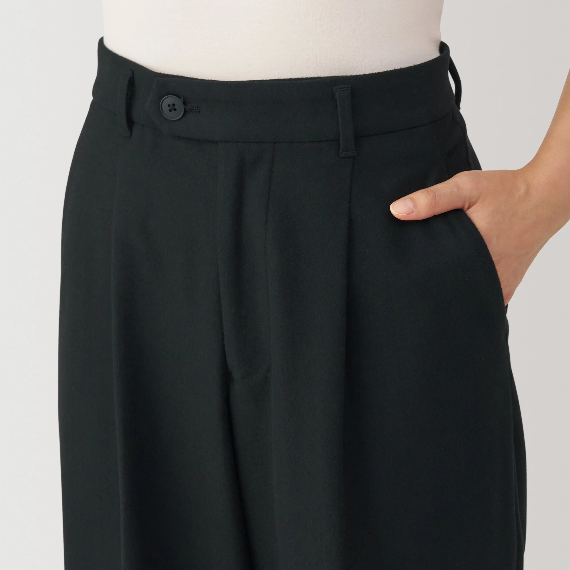 Women's Stretch Brushed Darted Wide Pants - Image 16
