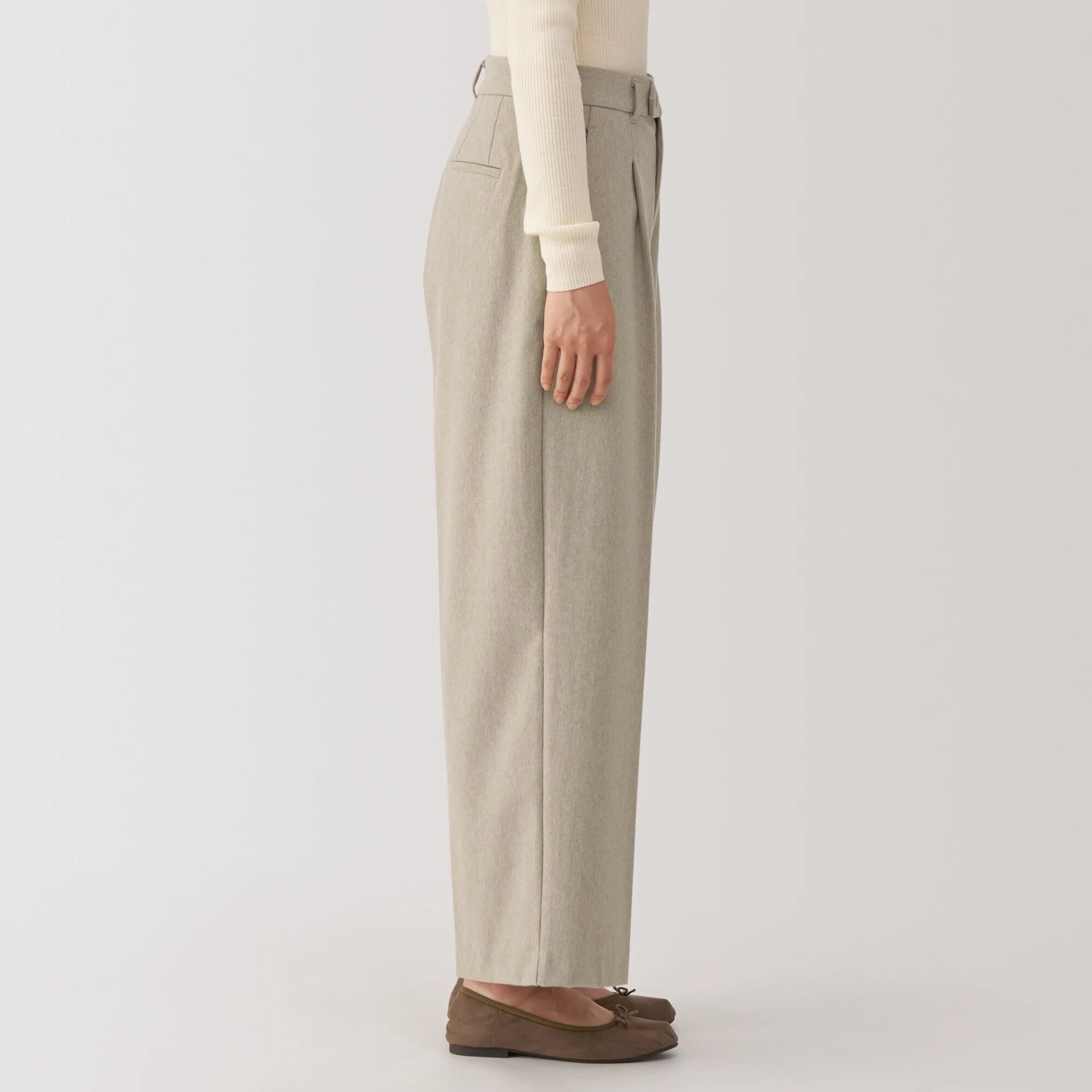 Women's Stretch Brushed Darted Wide Pants - Image 24