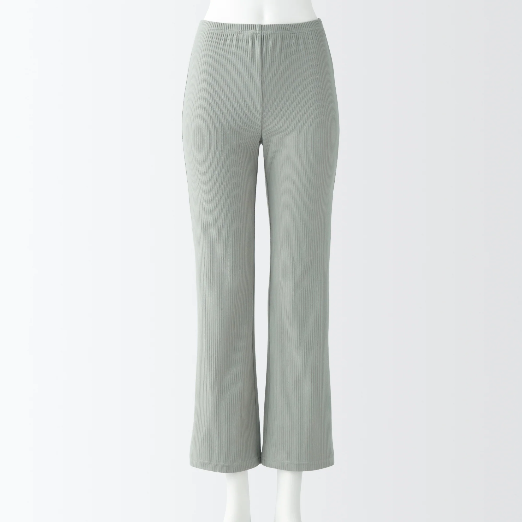 Women's Stretch Ribbed Straight Leggings - Image 12