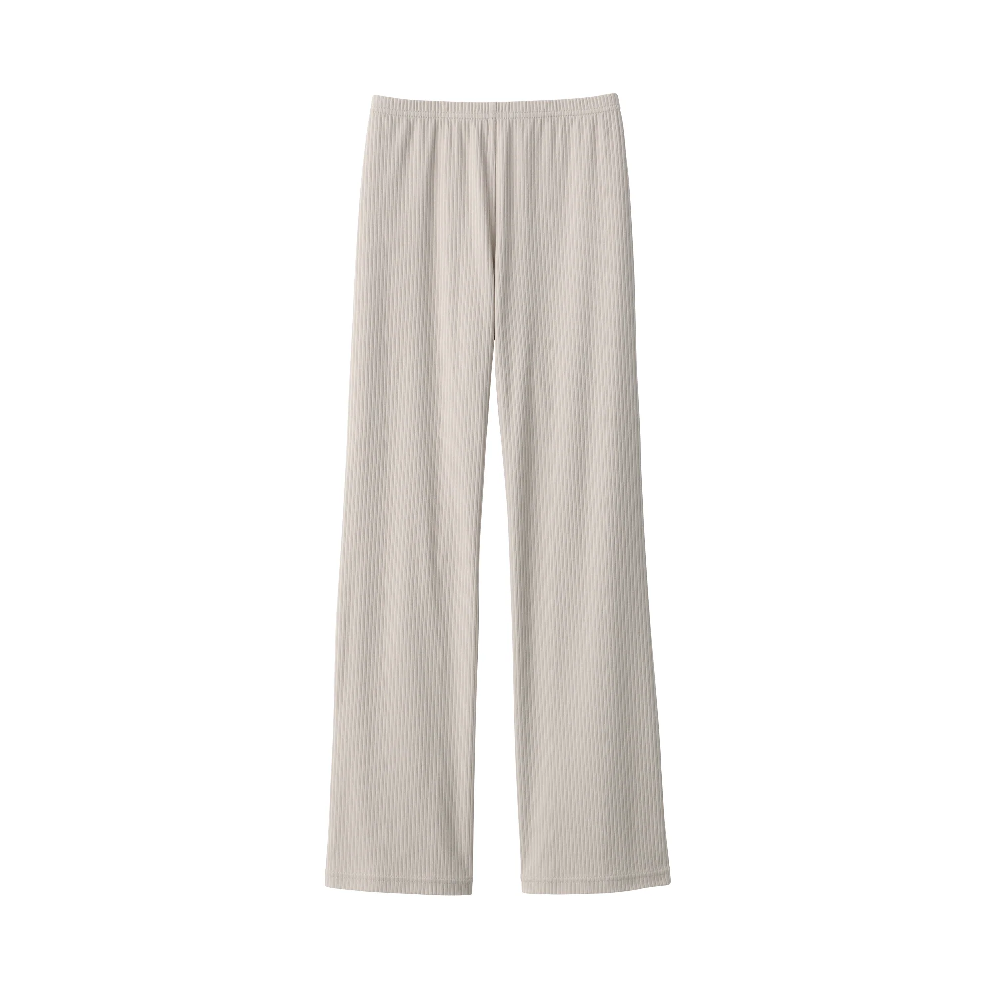 Women's Stretch Ribbed Straight Leggings - Image 2