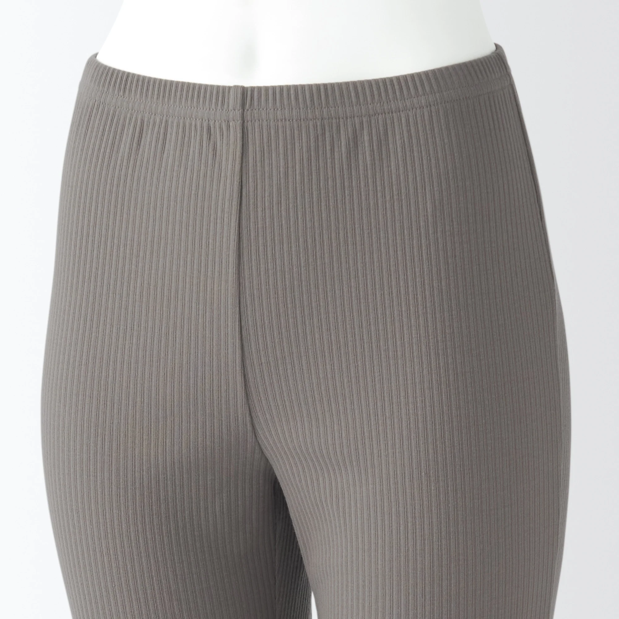 Women's Stretch Ribbed Straight Leggings - Image 30