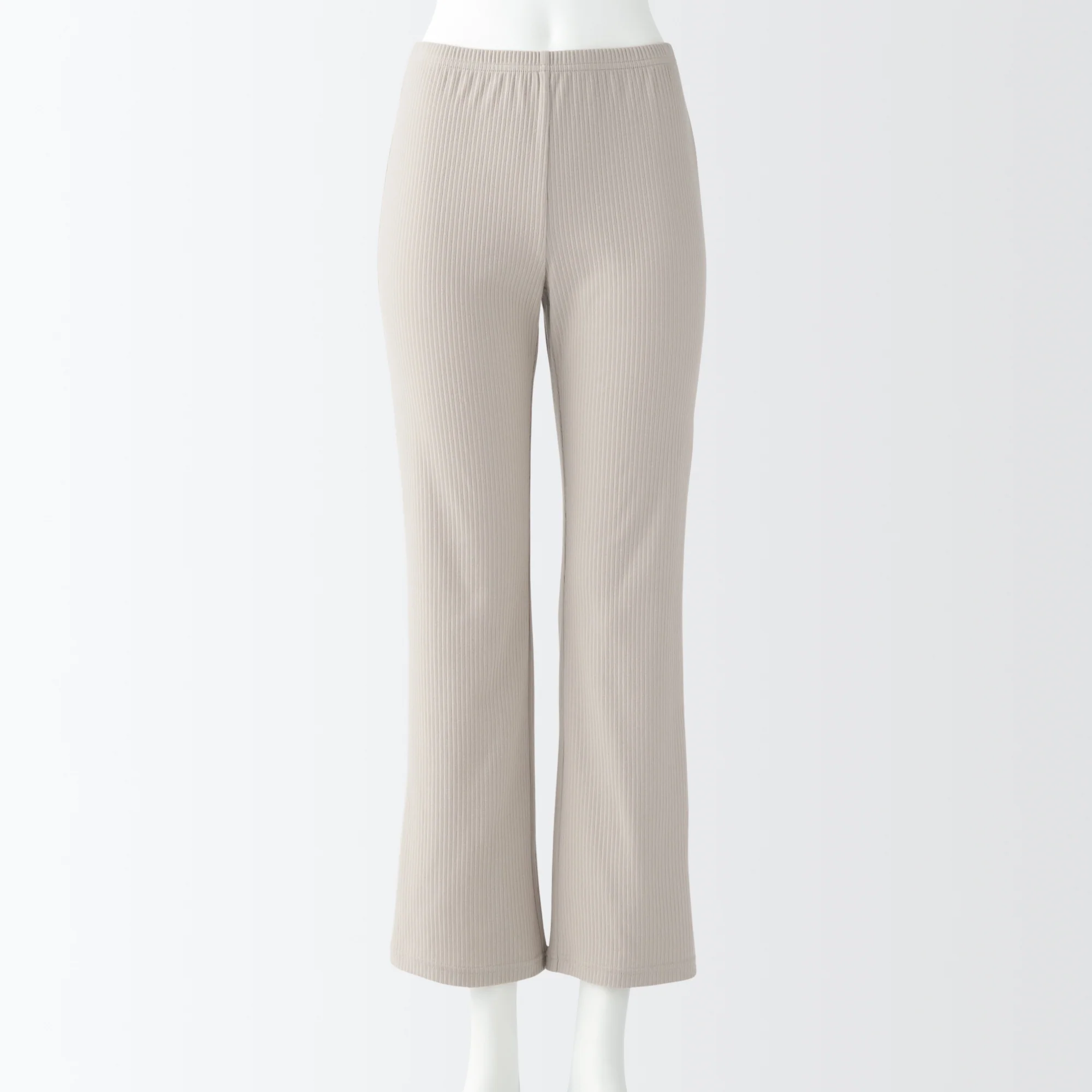 Women's Stretch Ribbed Straight Leggings - Image 4