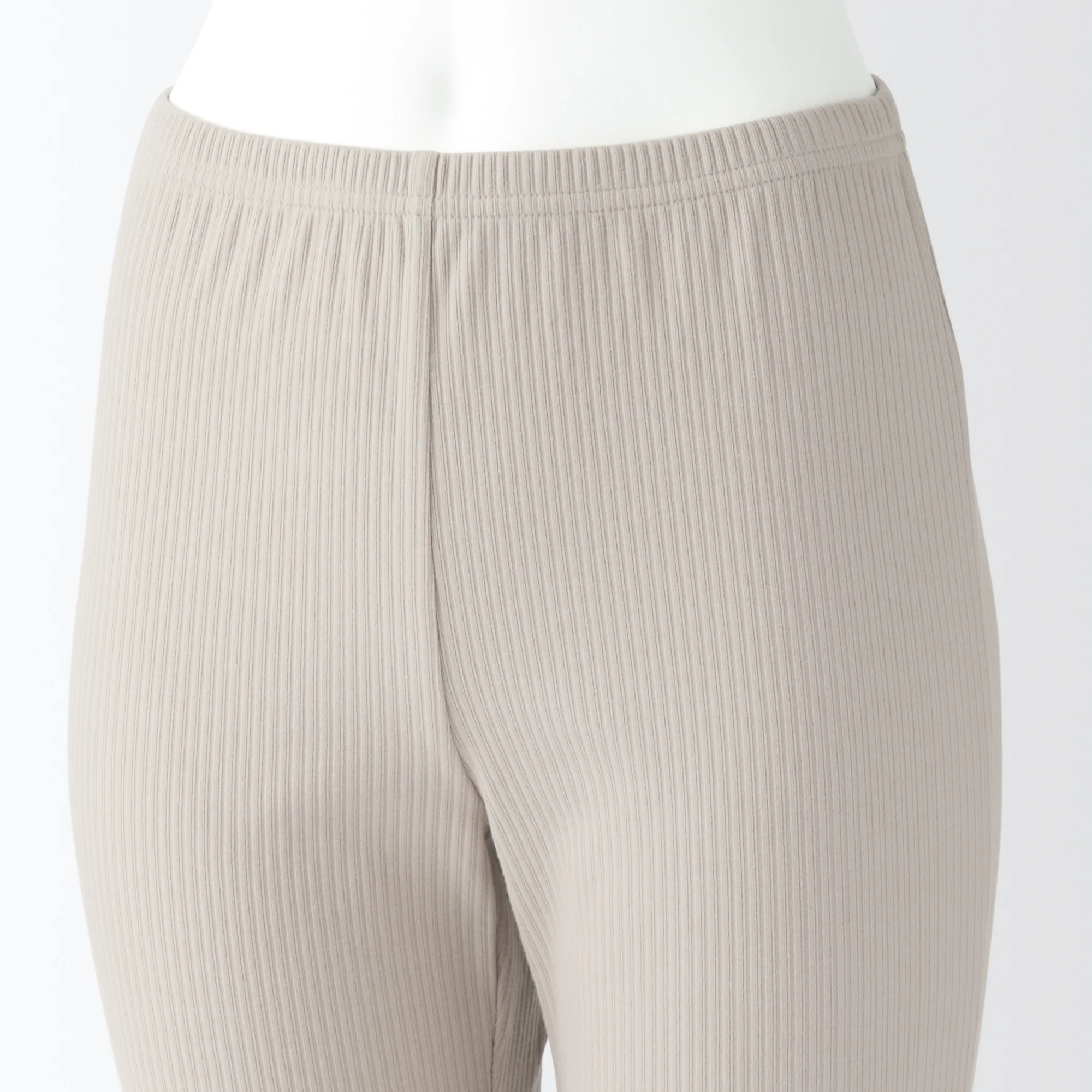 Women's Stretch Ribbed Straight Leggings - Image 6