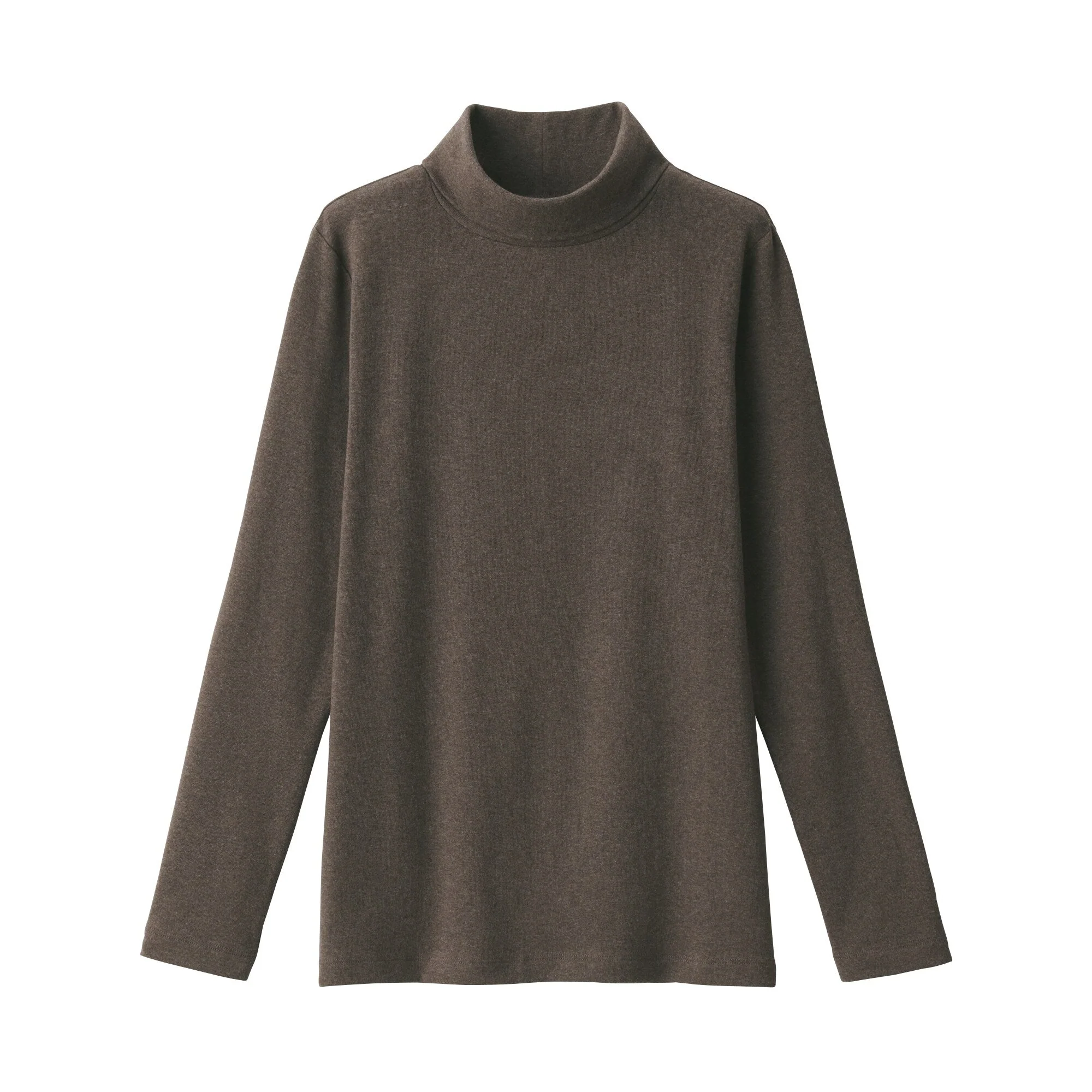Women's Stretch Ribbed Turtle Neck Long Sleeve T-Shirt - Image 2