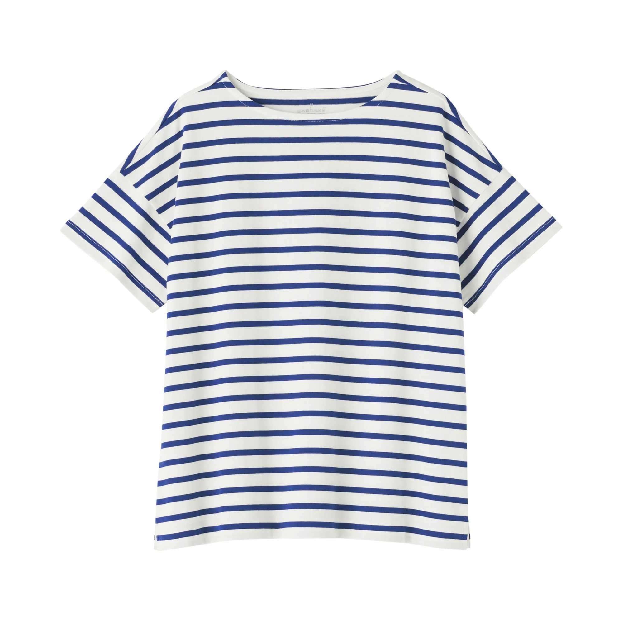Women's Striped Boat Neck Short Sleeve T-Shirt - Image 26