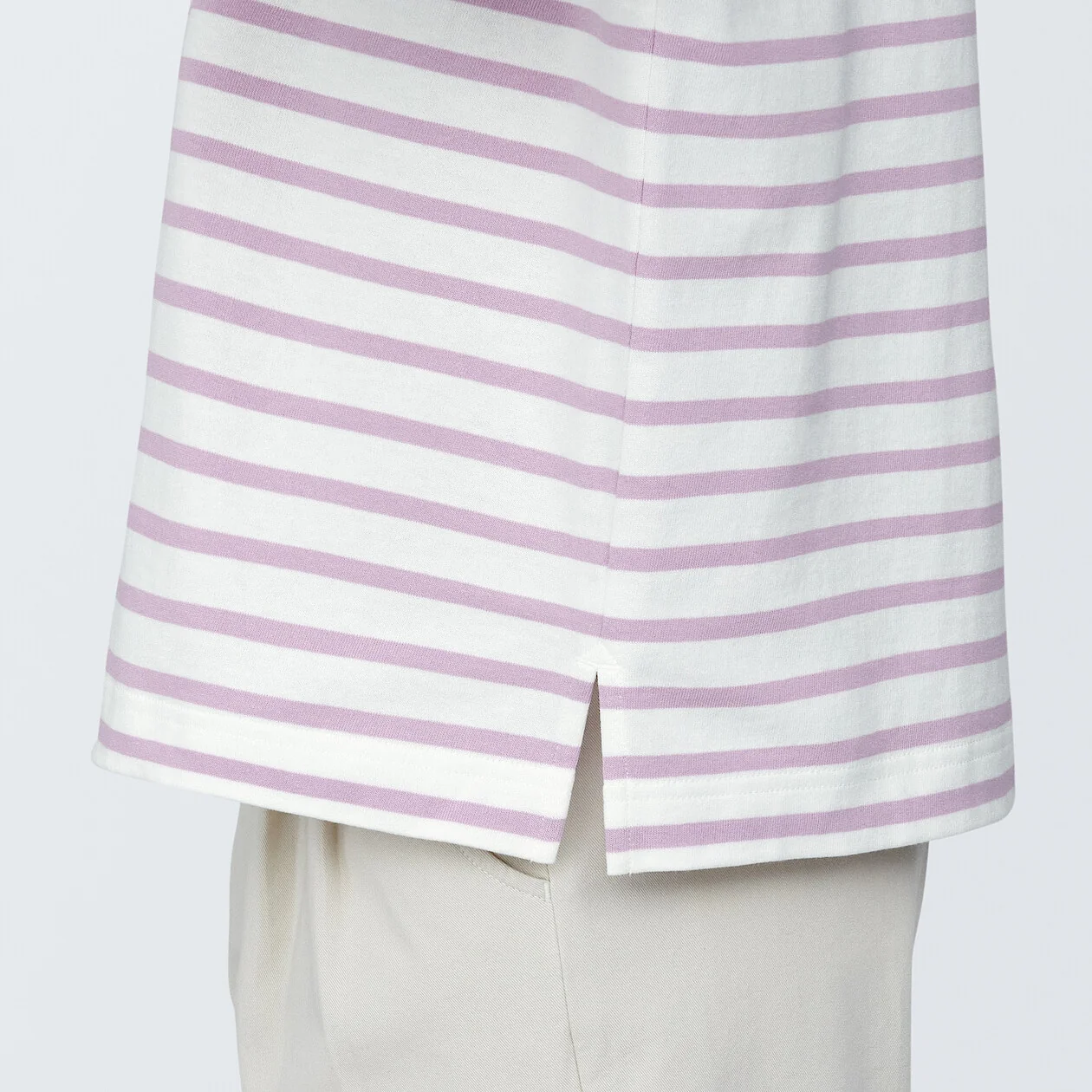 Women's Striped Boatneck 3/4 Sleeve T-Shirt - Image 48