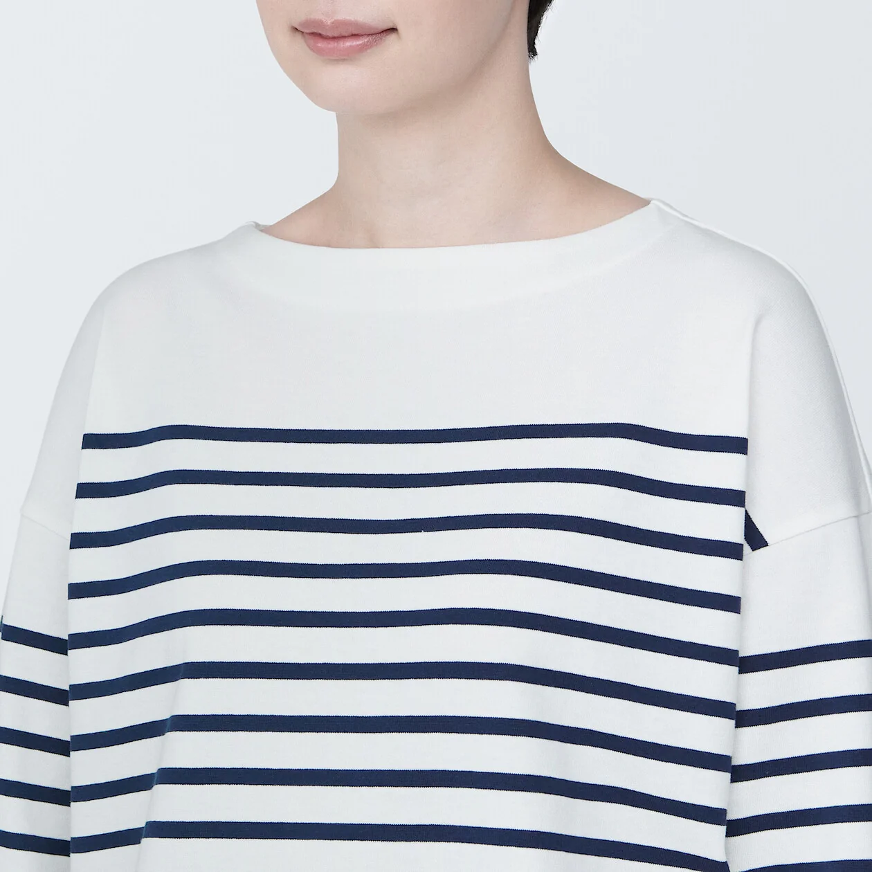 Women's Striped Boatneck 3/4 Sleeve T-Shirt - Image 55