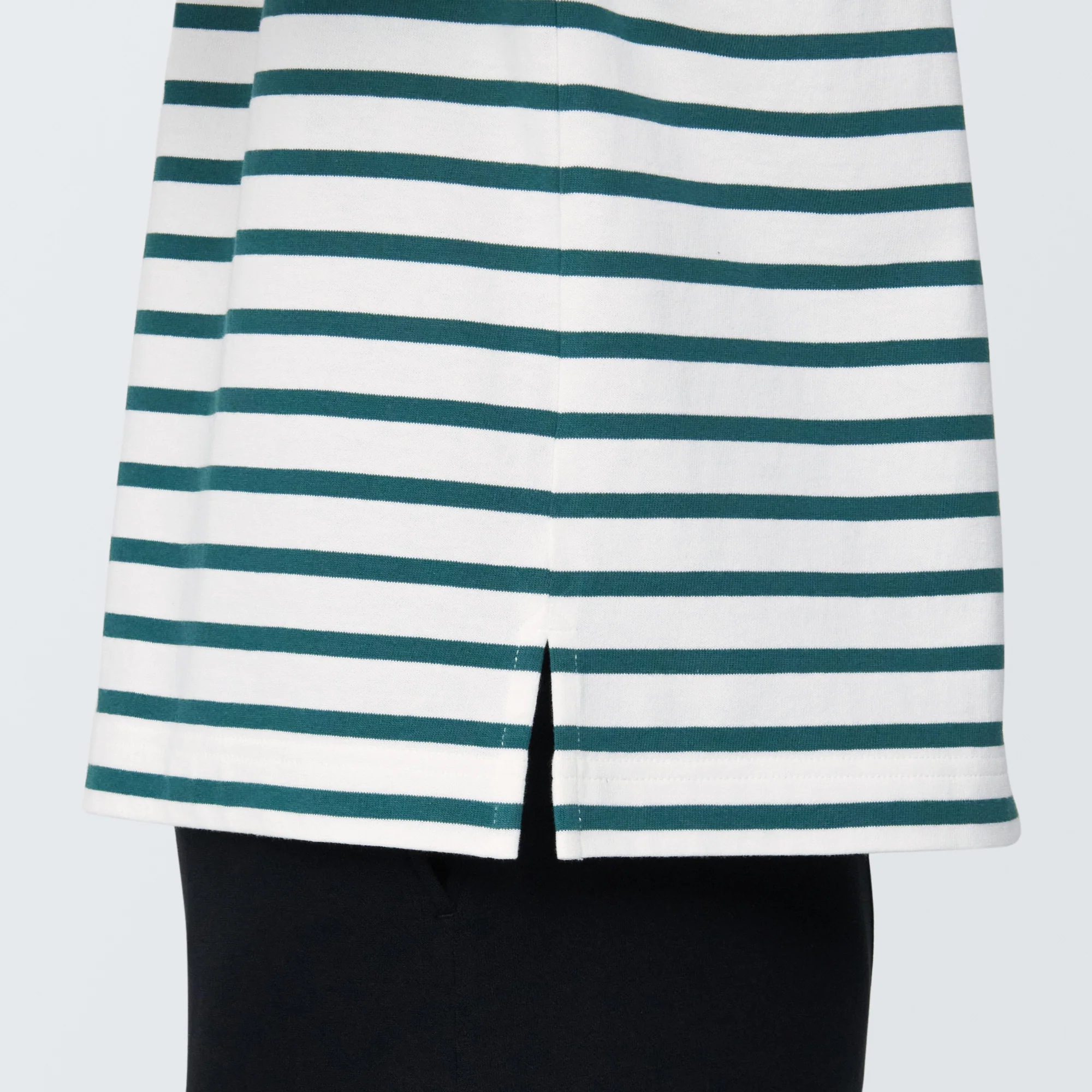 Women's Striped Boatneck 3/4 Sleeve T-Shirt - Image 8