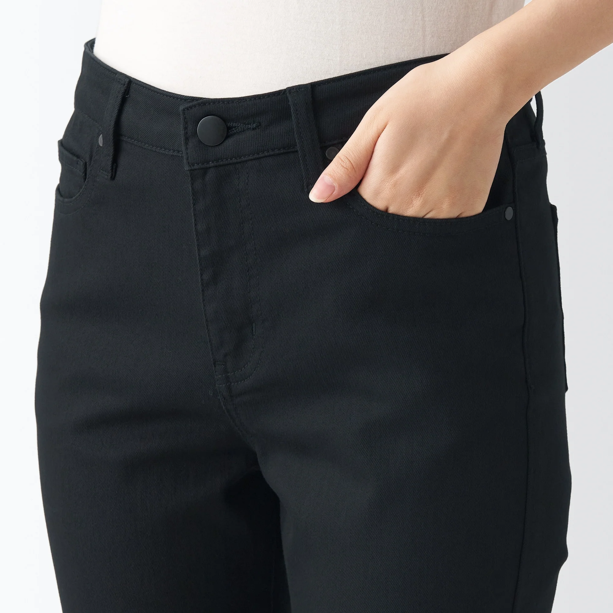 Women's Super Stretch Denim Skinny Pants Black - Image 8