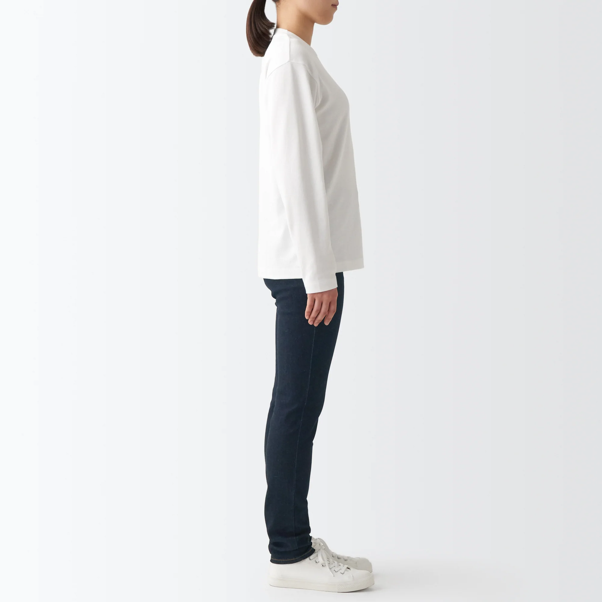 Women's Super Stretch Denim Skinny Pants Dark Navy - Image 6