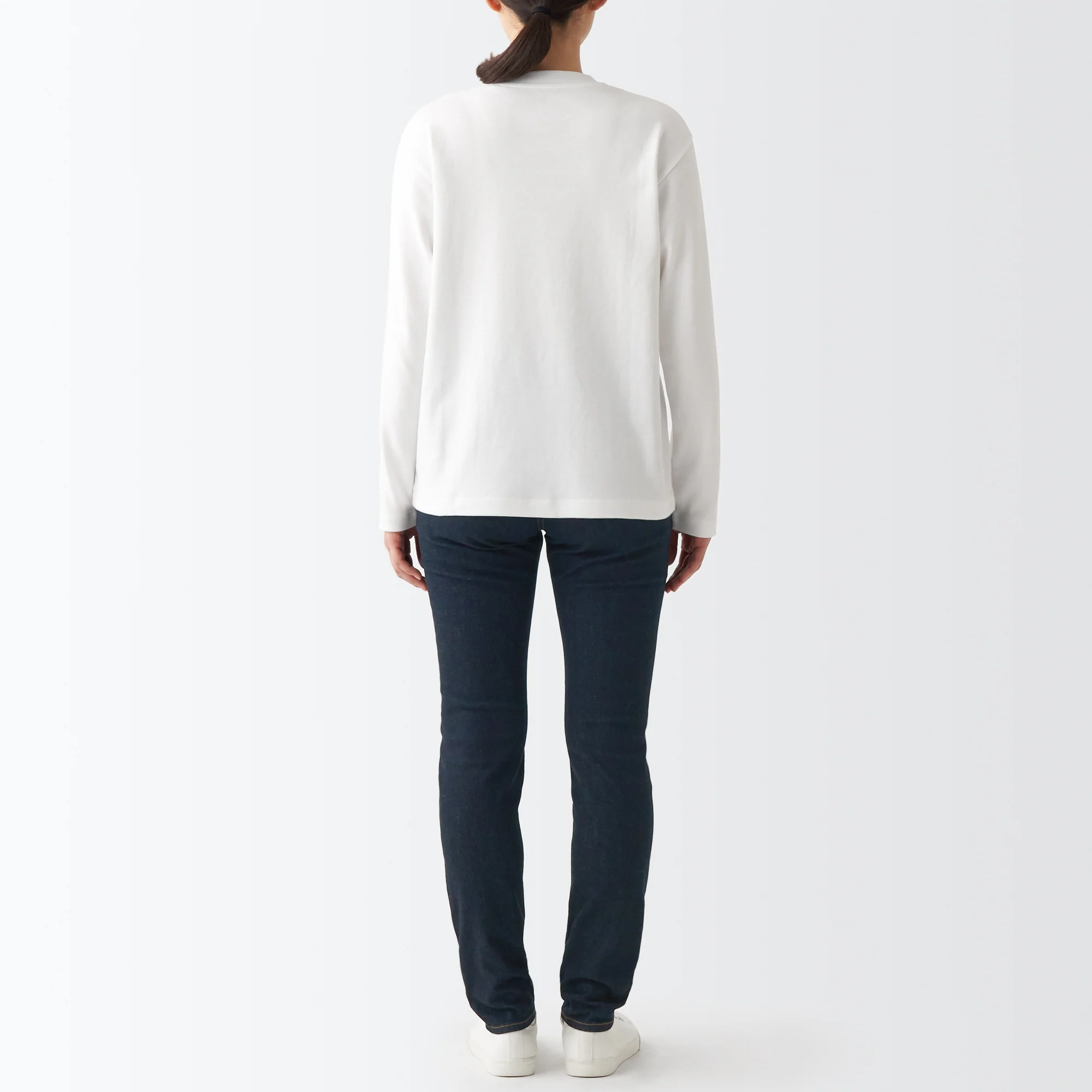 Women's Super Stretch Denim Skinny Pants Dark Navy - Image 7