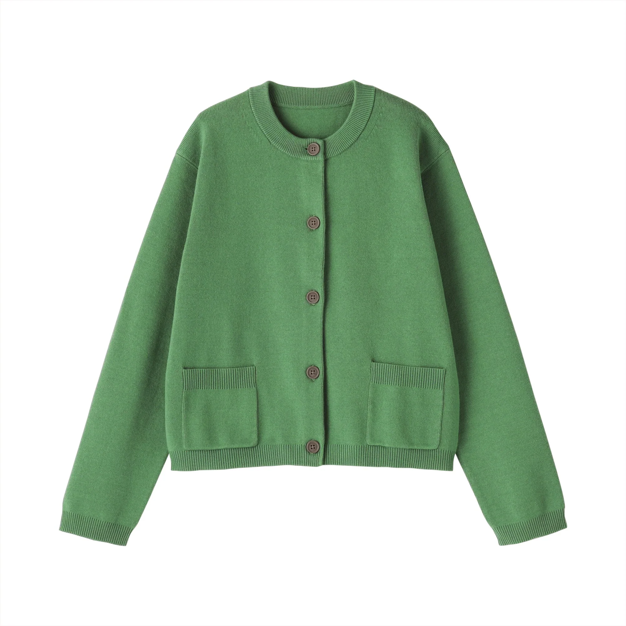 Women's Washable Crew Neck Cardigan - Image 10