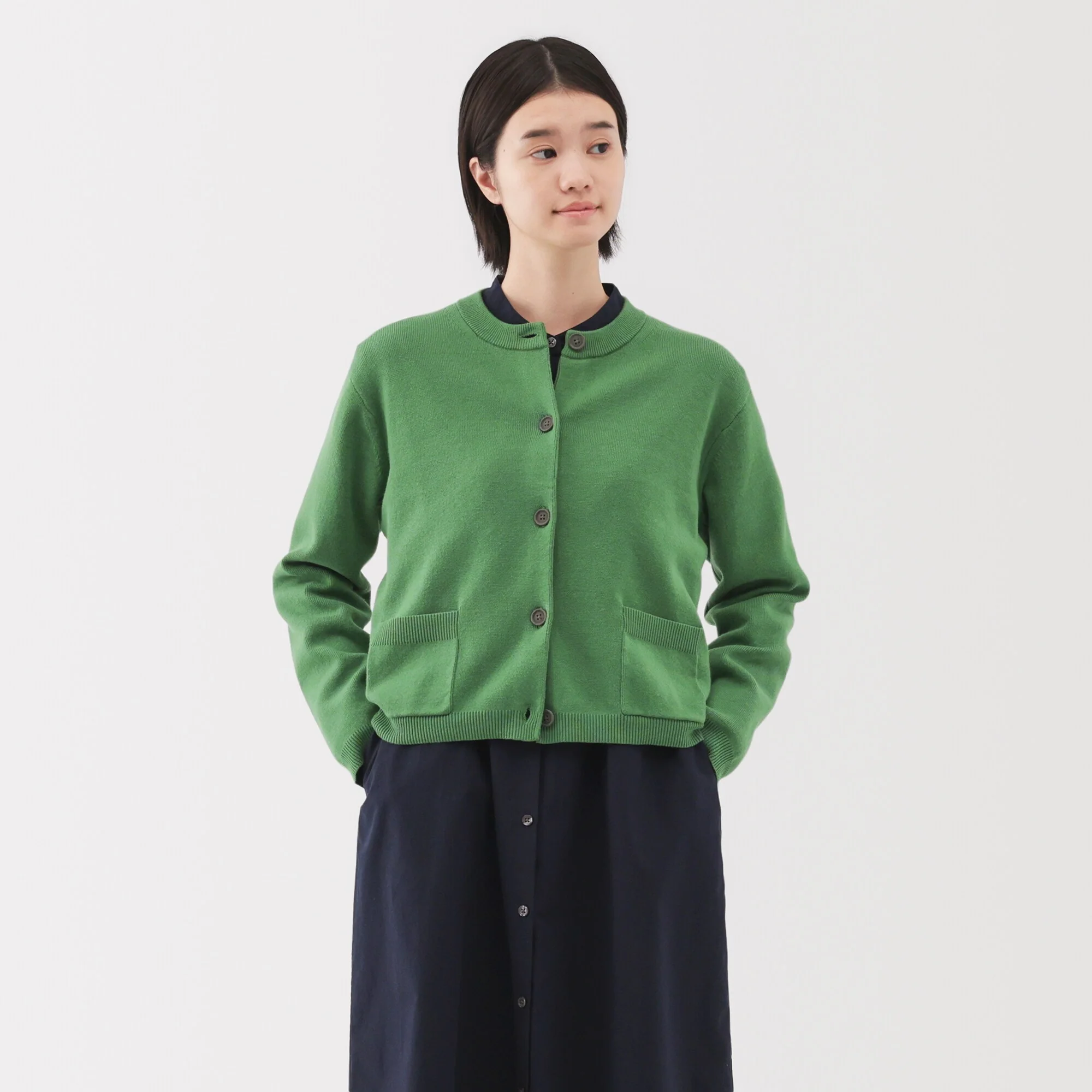 Women's Washable Crew Neck Cardigan - Image 11