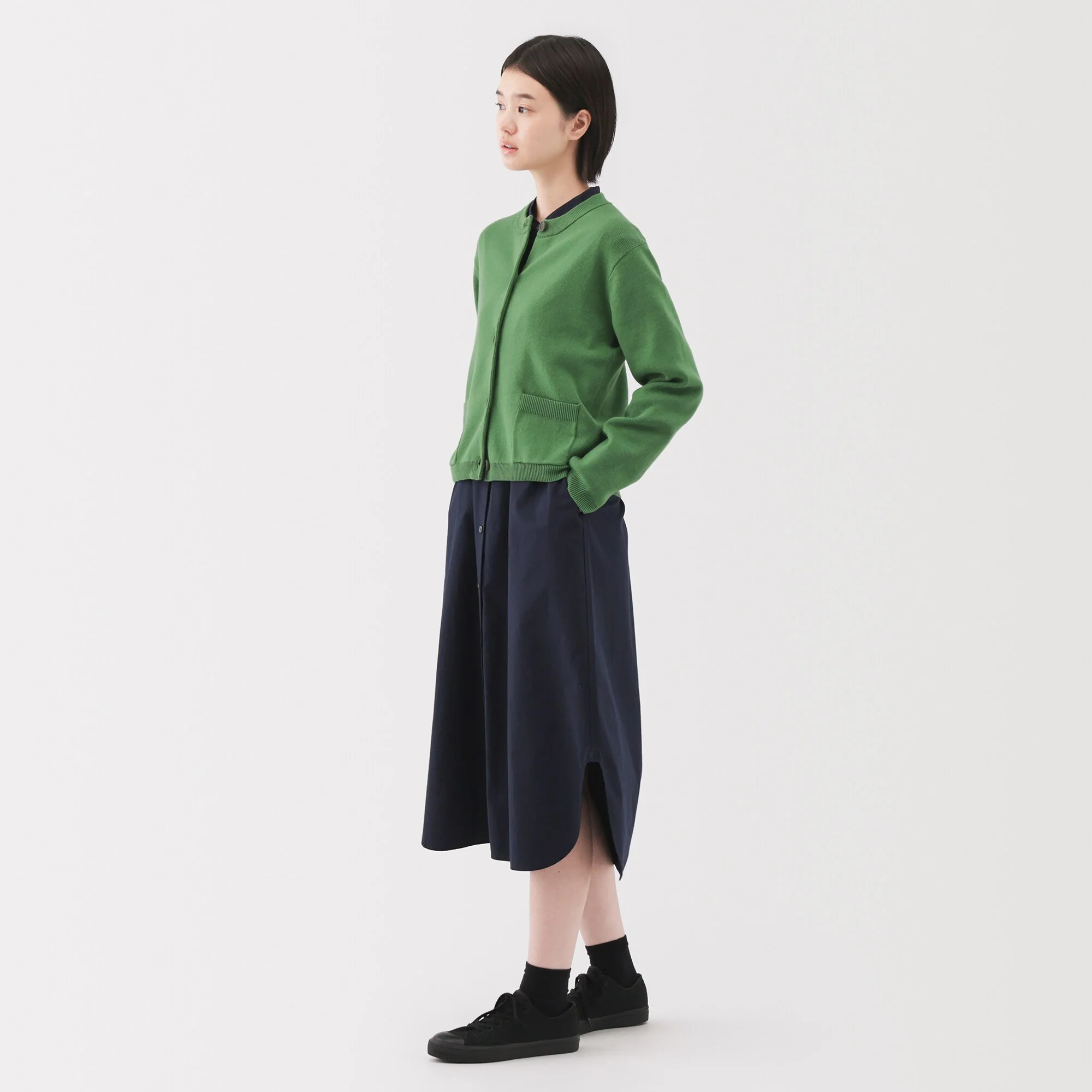 Women's Washable Crew Neck Cardigan - Image 12