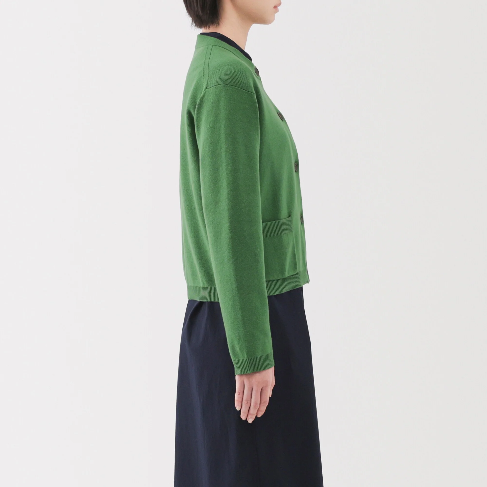 Women's Washable Crew Neck Cardigan - Image 13