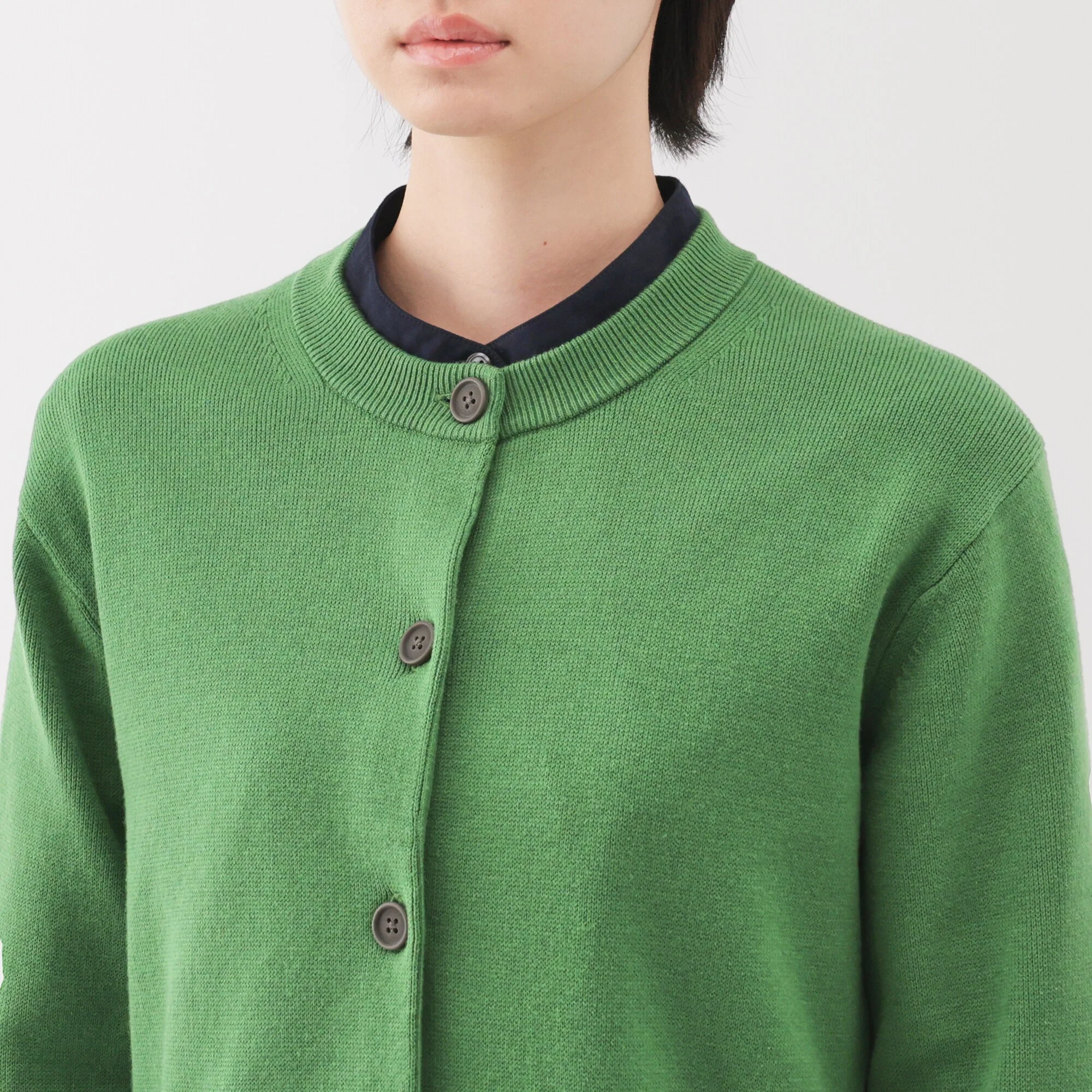 Women's Washable Crew Neck Cardigan - Image 15